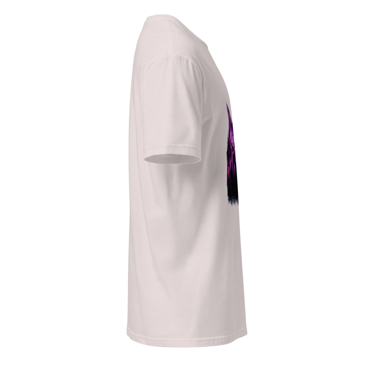 Neon After Midnight – Club Culture - Short-Sleeve Unisex T-Shirt - Graphic Tee - Ice Grey - Right side