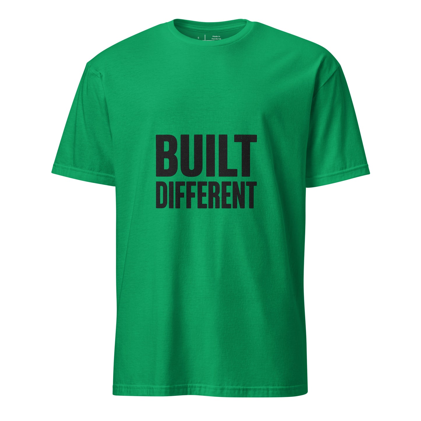 Built Different - Standout Statement - Short-Sleeve T-Shirt - Graphic Tee - Irish Green - Front