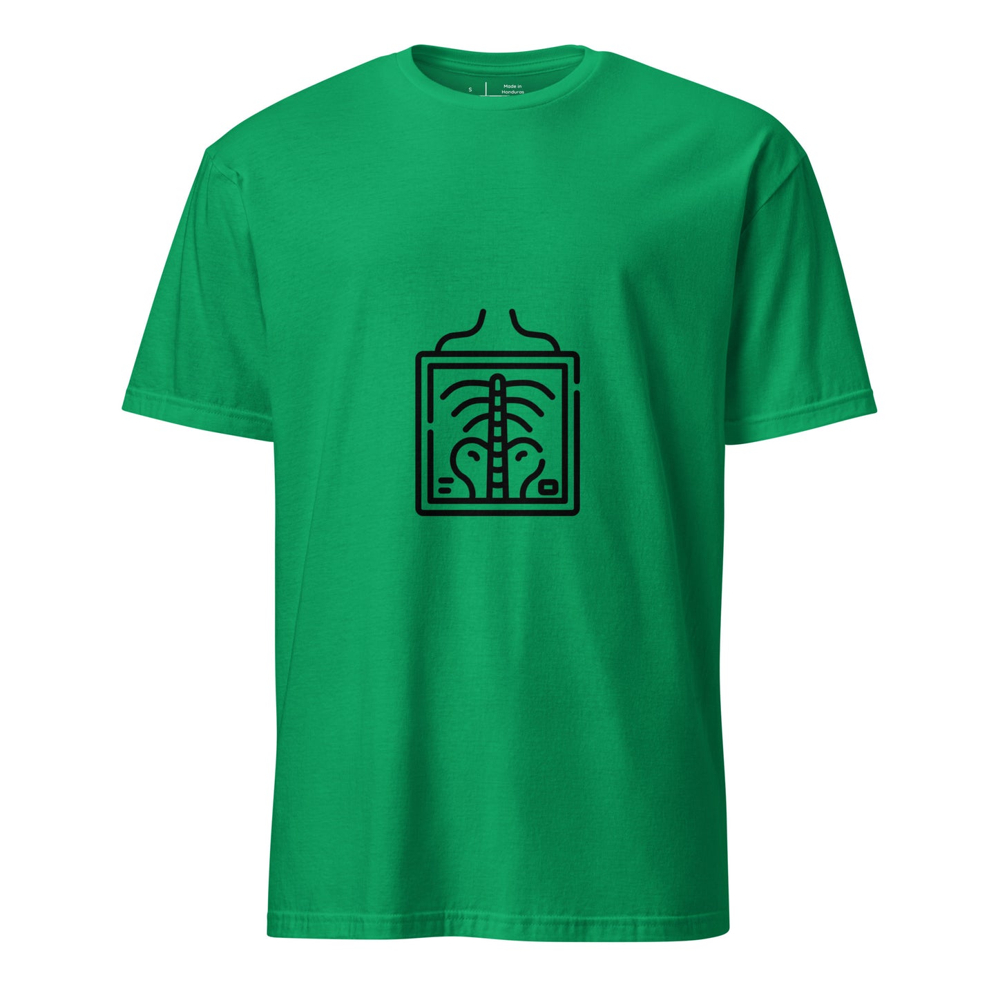 X-Ray - Line-Art X-Ray - Short-Sleeve Unisex T-Shirt - Graphic Tee - Irish Green - Front