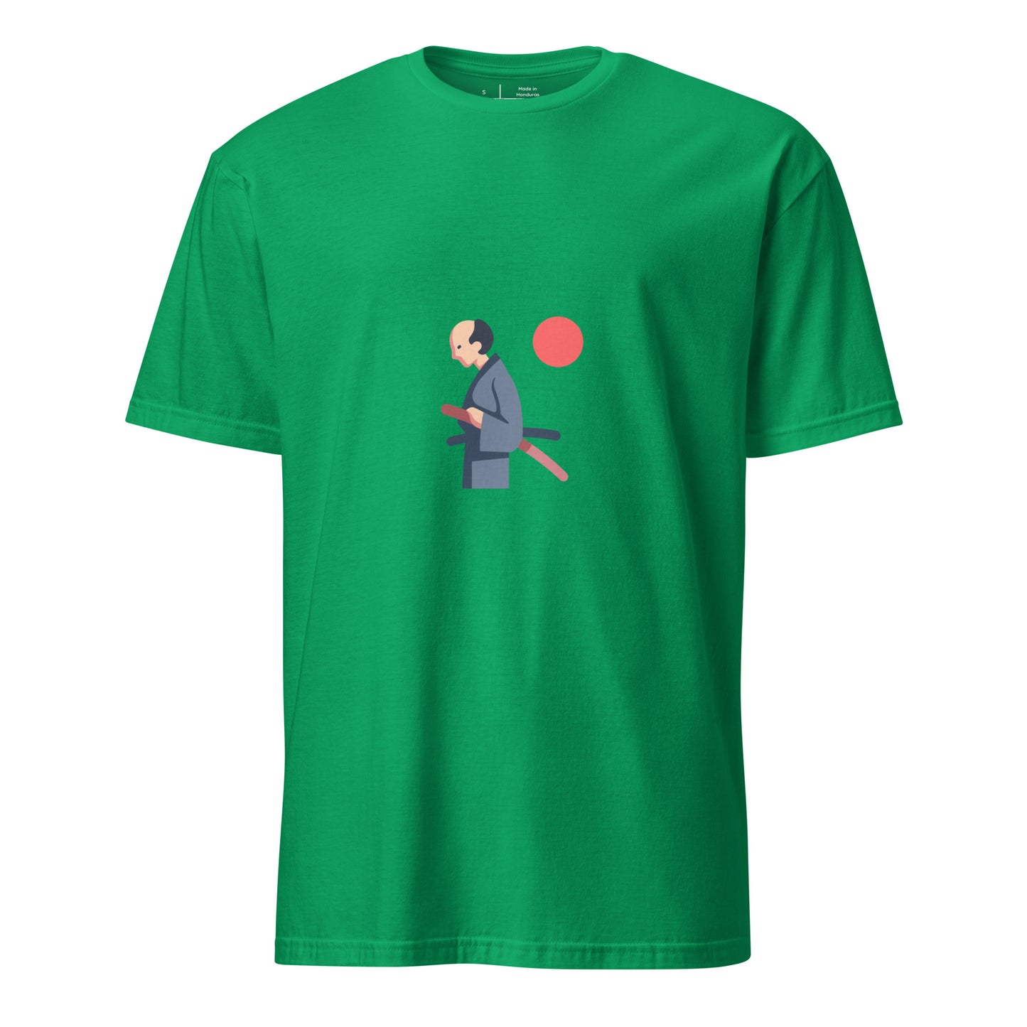 Samurai - Honour In Silence - Short-Sleeve Unisex T-Shirt - Graphic Tee - Irish Green - Front 