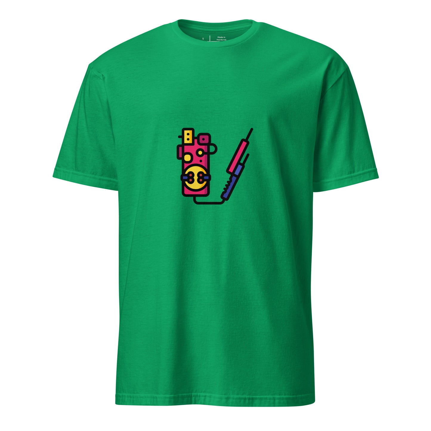 Proton Unit 2 - Futuristic Sci-Fi Gadget - Short-Sleeve Unisex T-Shirt - Graphic Tee - Irish Green - Front