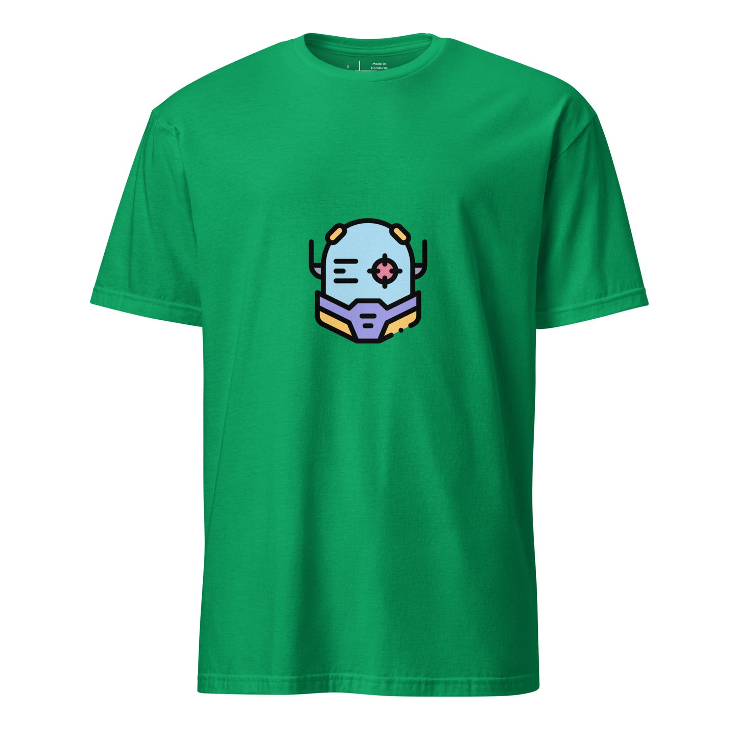 Cyber Helmet - Target Acquired - Short-Sleeve Unisex T-Shirt - Graphic Tee - Irish Green - Front