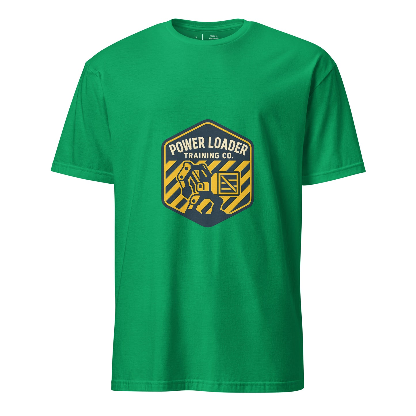 Power Loading.co - Sci-fi Nostalgia - Short-Sleeve Unisex T-Shirt - Graphic Tee - Irish Green - Front