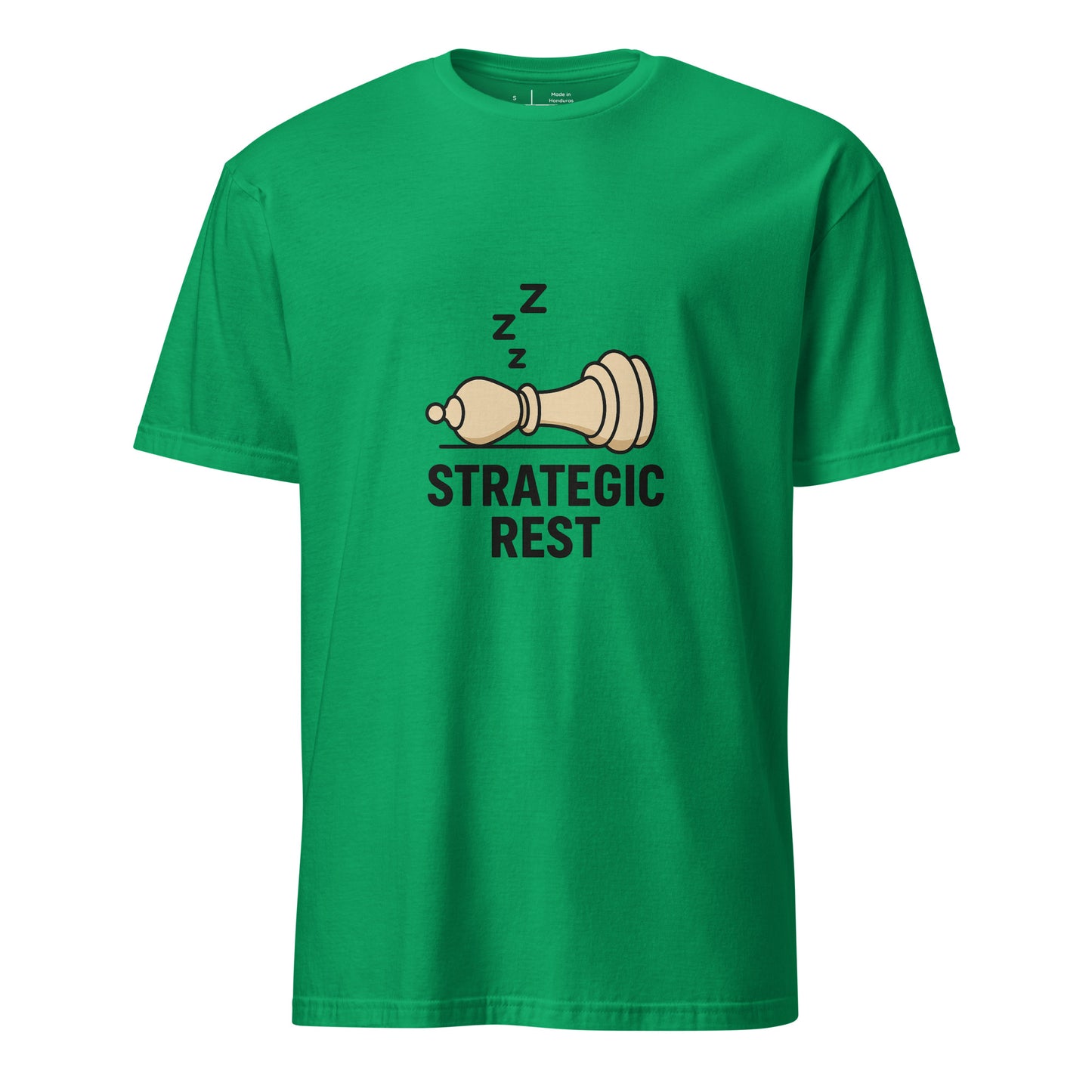 Strategic Rest – The Smart Way To Recharge - Short-Sleeve Unisex T-Shirt - Graphic Tee - Irish Green - Front