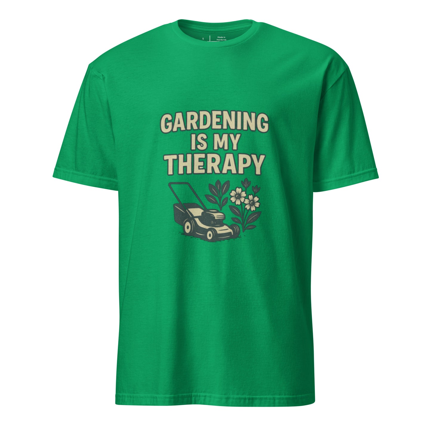 Gardening Is My Therapy - Relax & Replant - Short-Sleeve Unisex T-Shirt - Graphic Tee - Irish Green - Front