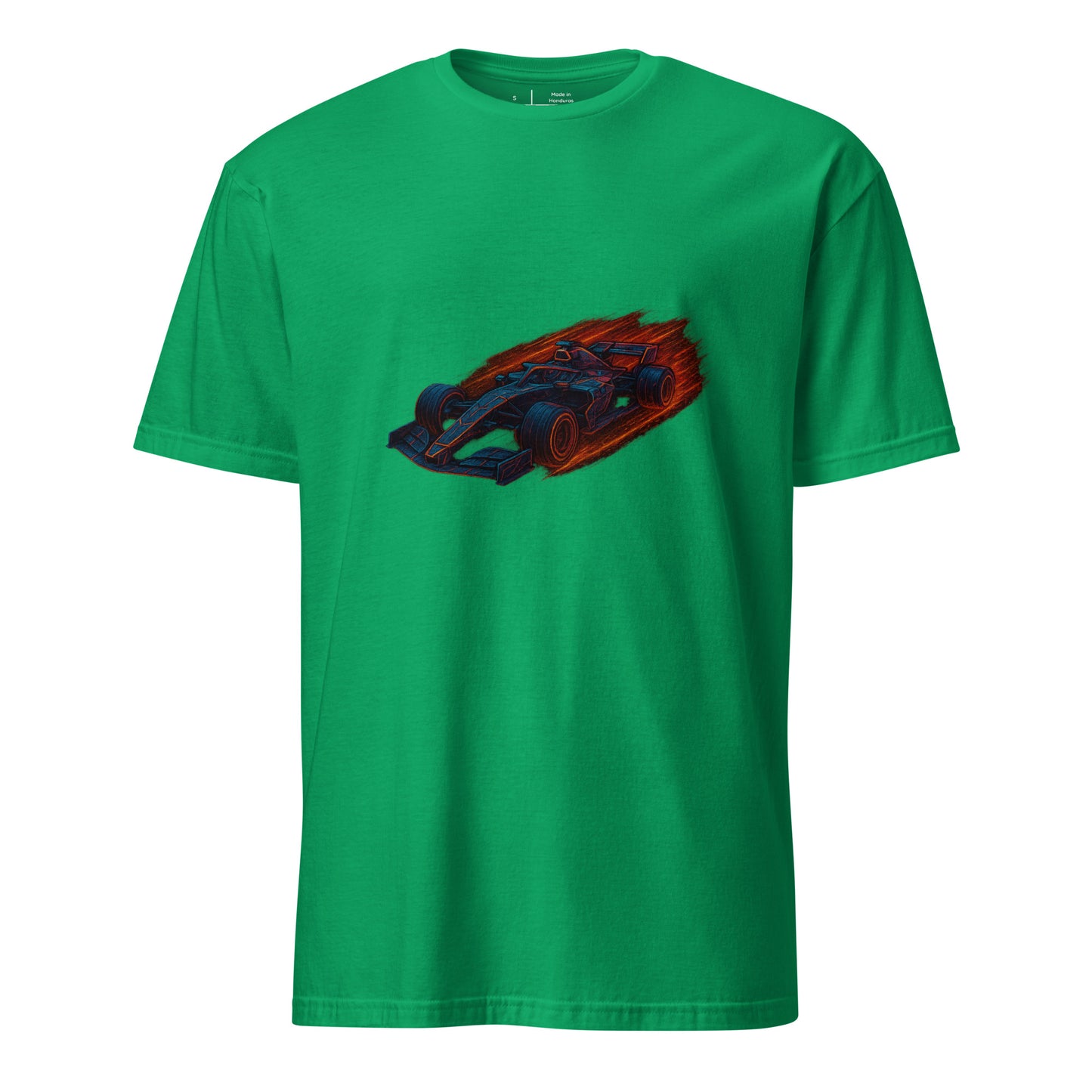 Cyber Formula Racer – The Future Of Speed - Short-Sleeve Unisex T-Shirt - Graphic Tee - Irish Green - Front 