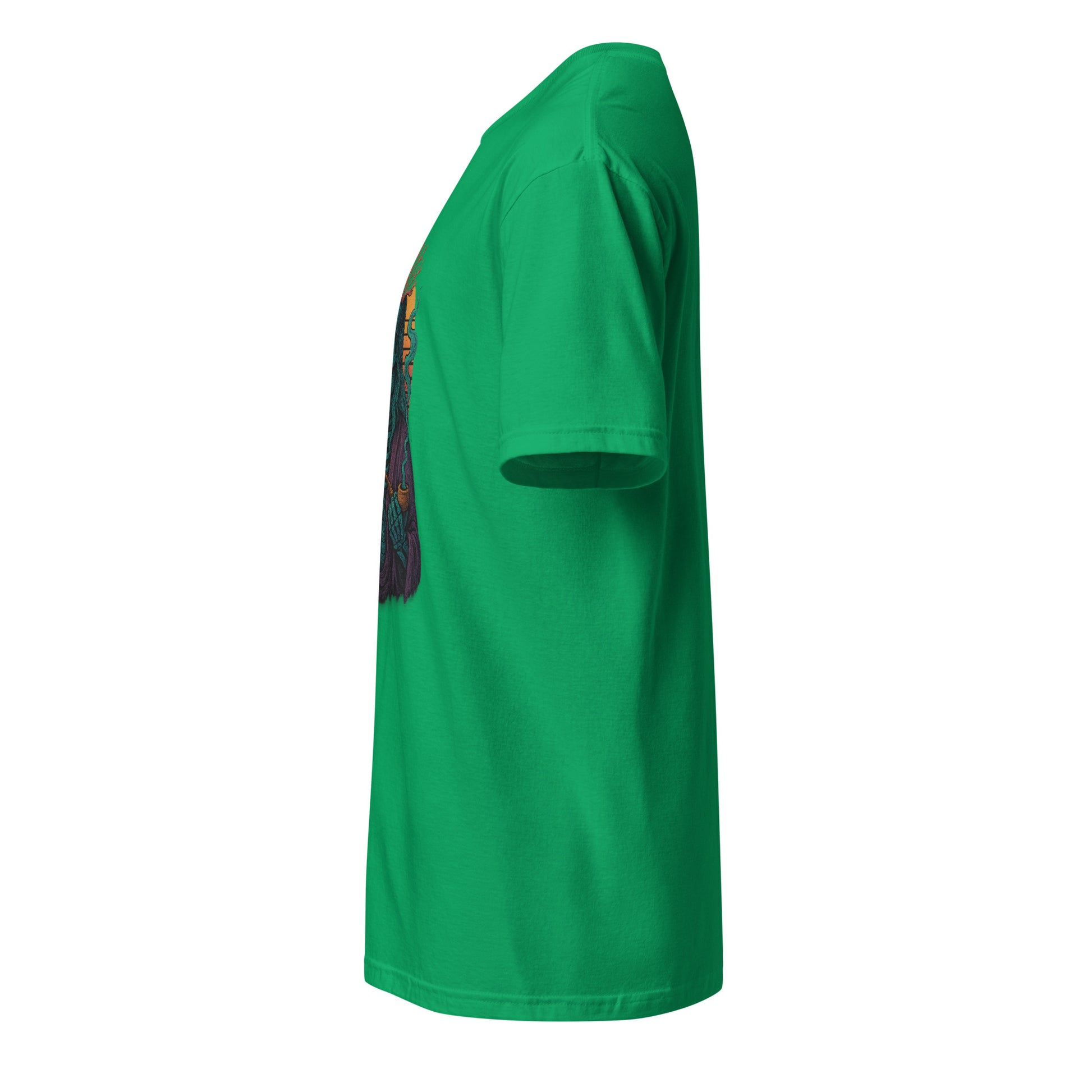 Peaceful Ancient - Timeless Calm - Short-Sleeve Unisex T-Shirt - Graphic Tee - Irish Green - Left side