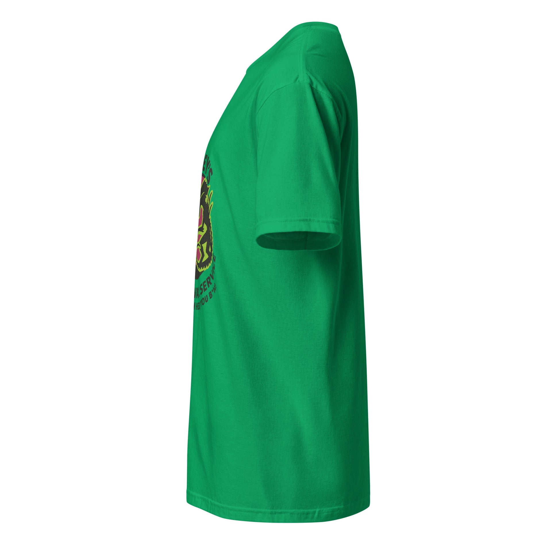 Ripley’s Bug Removal Service – Sci-Fi Parody - Short-Sleeve Unisex T-Shirt - Graphic Tee - Irish Green - Left side
