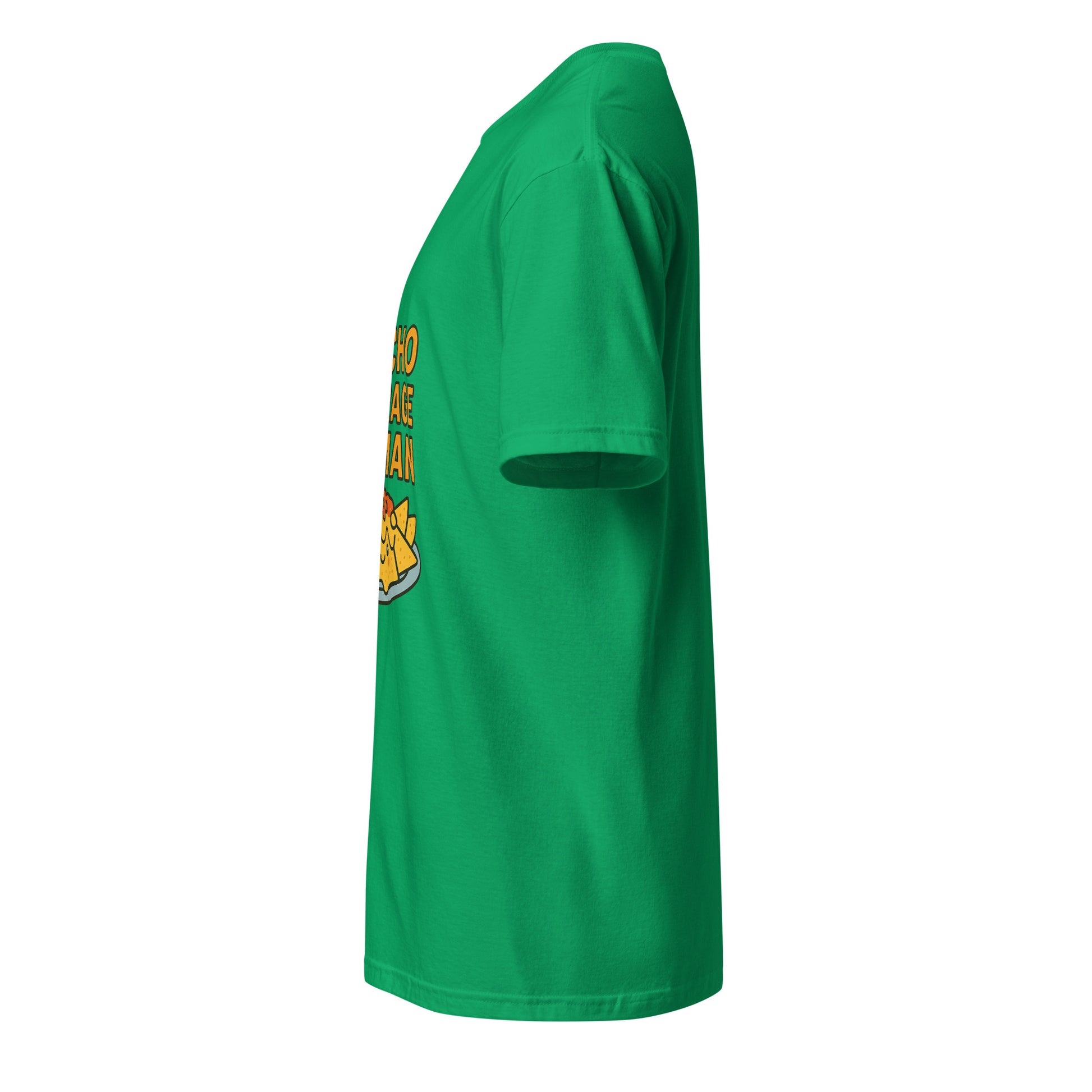 Nacho Average Human – Funny - Short-Sleeve Unisex T-Shirt - Graphic Tee - Irish Green - Left side