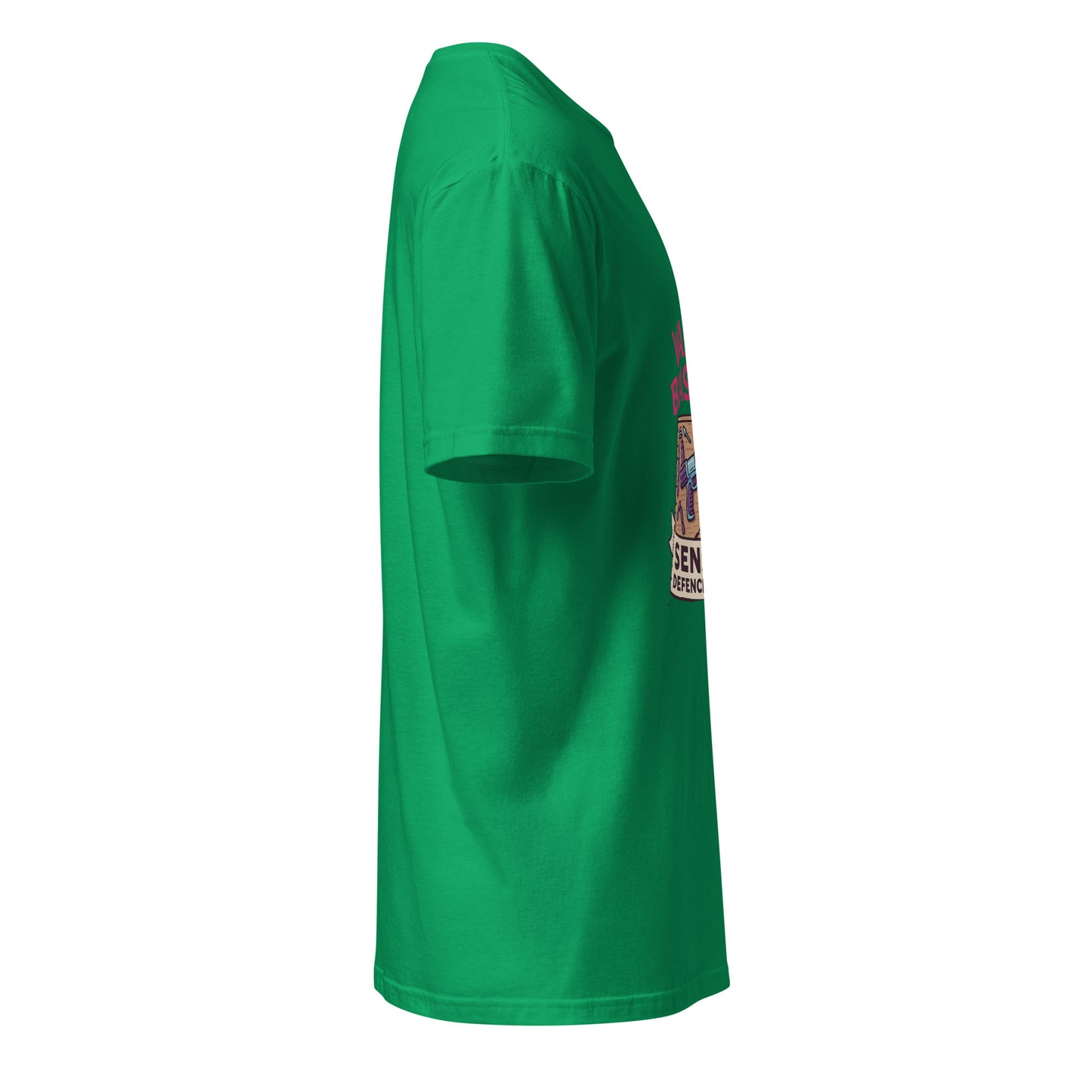 Wax On/Blast Off – Retro Karate Space - Short-Sleeve Unisex T-Shirt - Graphic Tee - Irish Green - Right side