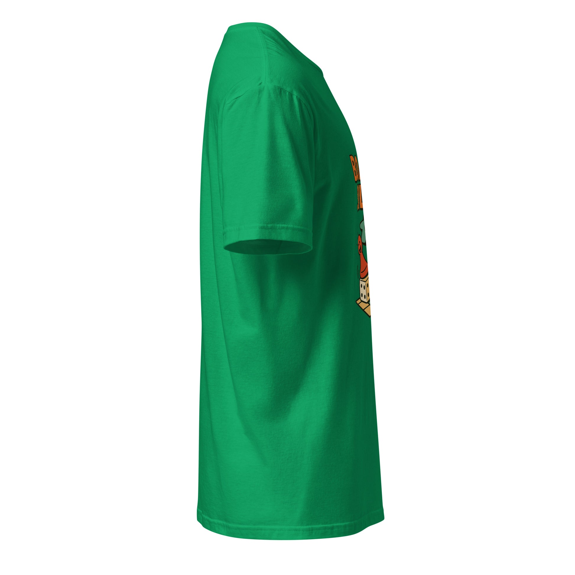 Board Silly – Ultimate Board Game - Short-Sleeve Unisex T-Shirt - Graphic Tee - Irish Green - Right side