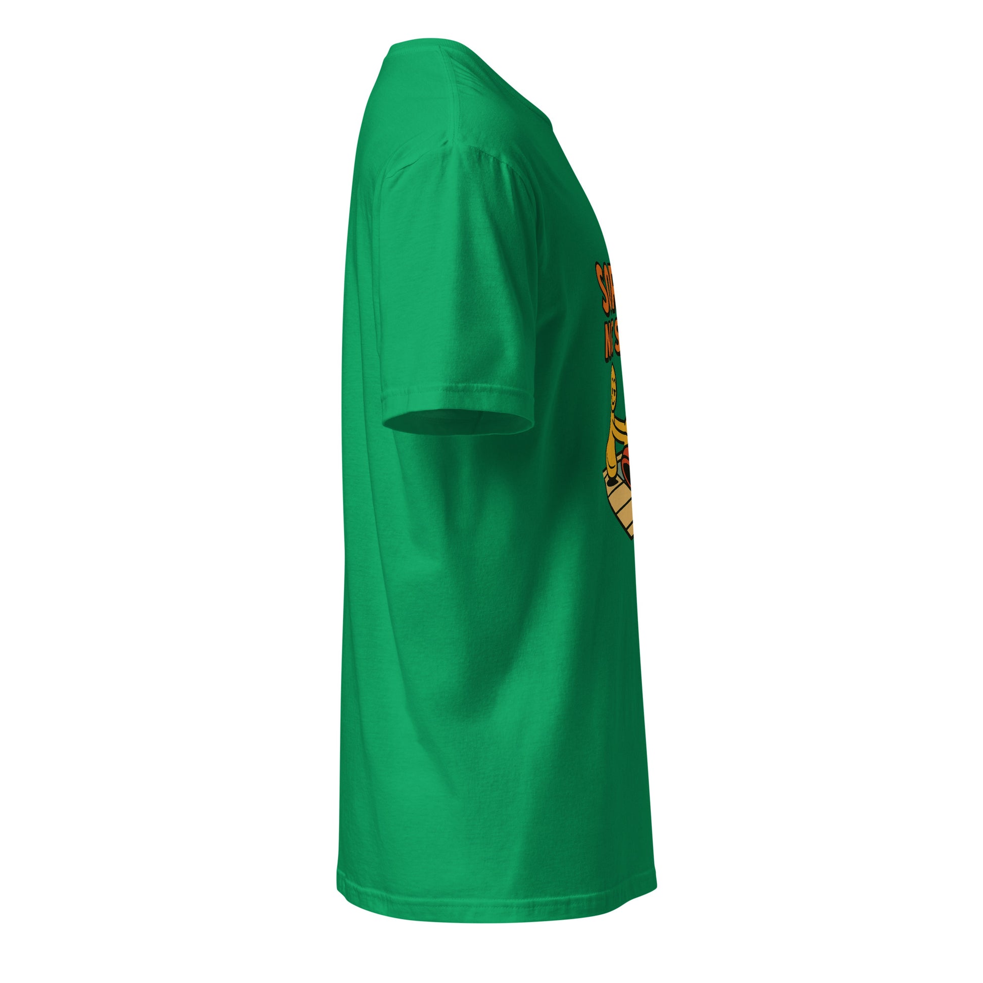 Sorry Not Sorry – Bold Attitude - Short-Sleeve Unisex T-Shirt - Graphic Tee - Irish Green - Right side