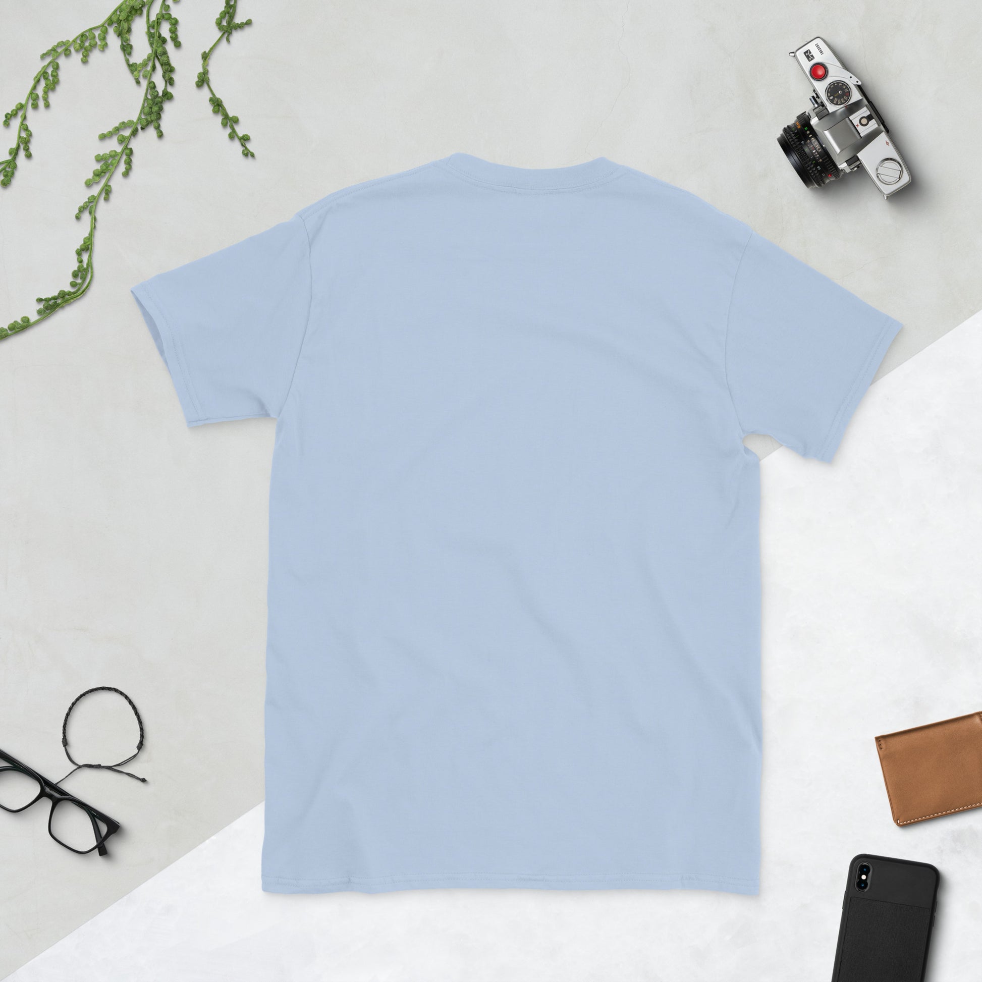 I Am Just An Extra - Cinematic Vibes - Short-Sleeve Unisex T-Shirt - Graphic Tee - Light Blue - Back