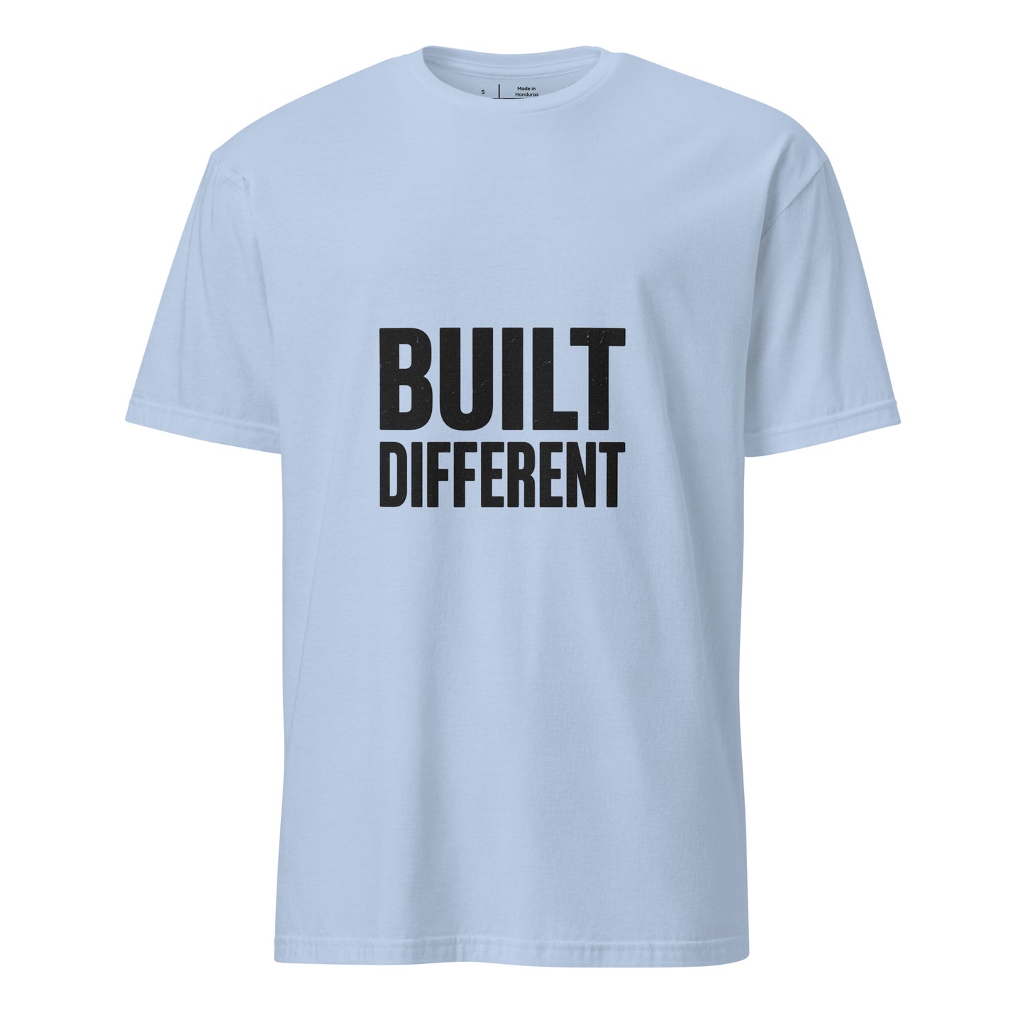 Built Different - Standout Statement - Short-Sleeve T-Shirt - Graphic Tee - Light Blue - Front