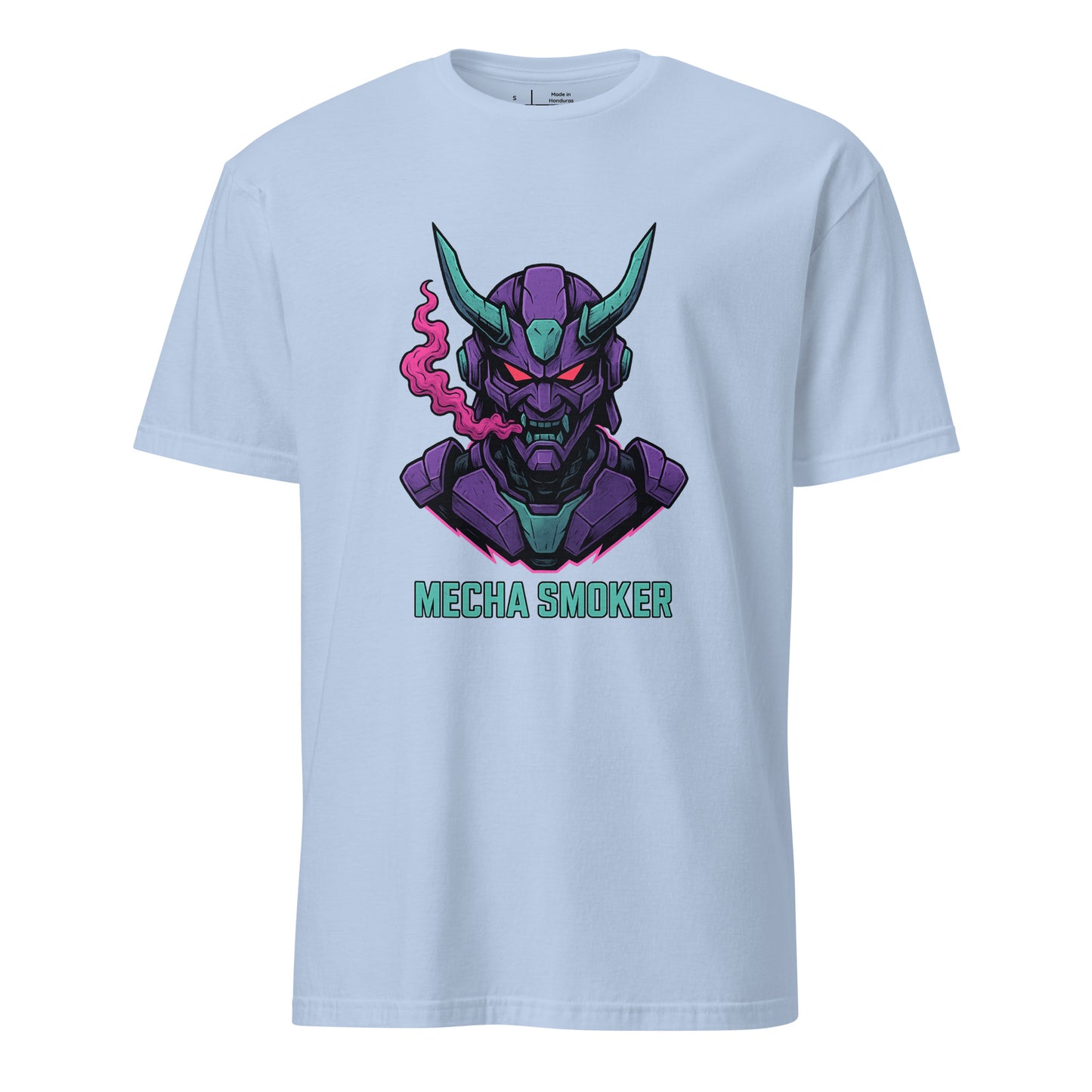 Mecha - Humanoid Mech - Short-Sleeve Unisex T-Shirt - Graphic Tee - Light Blue - Front