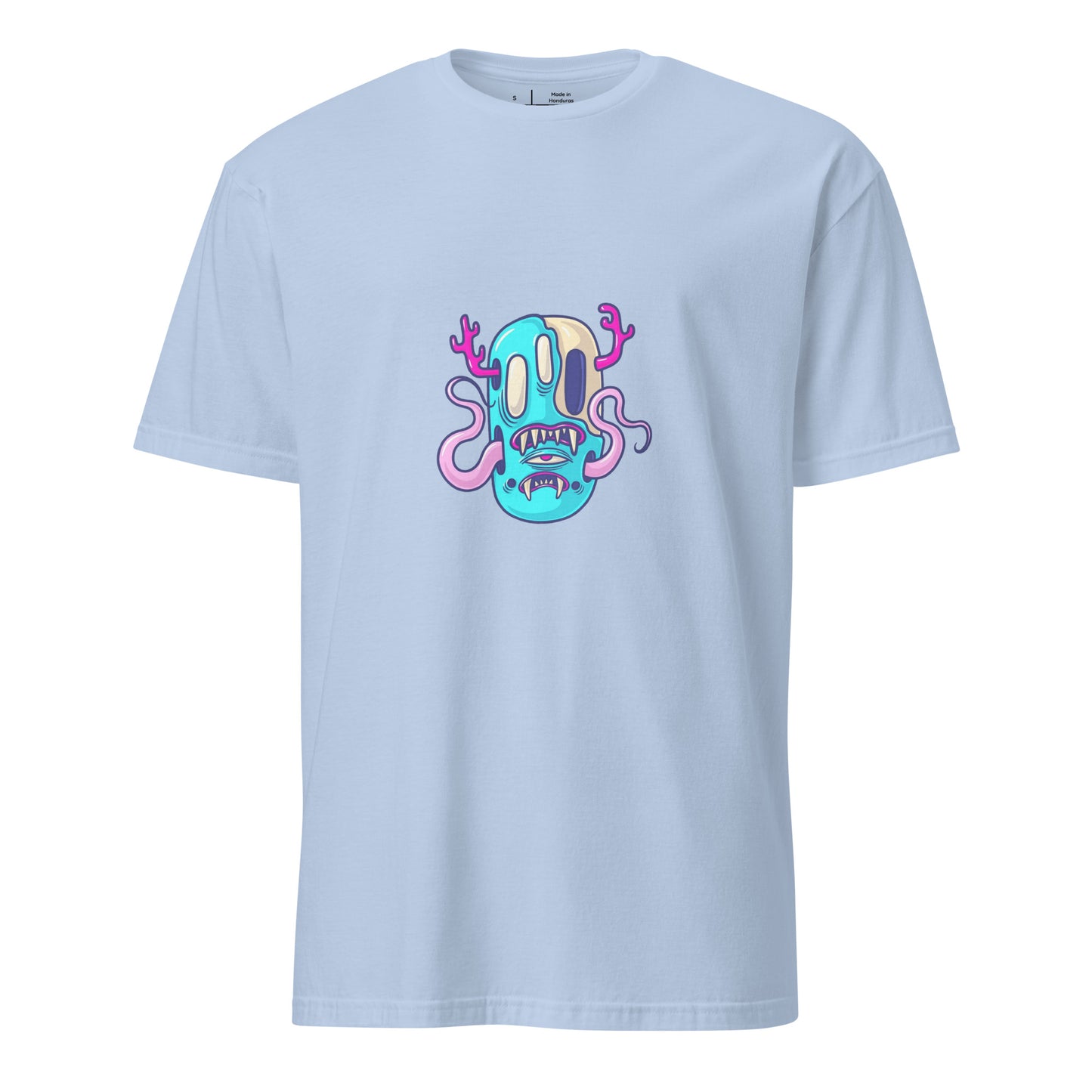 Monsta 4 - Monsta Collection - Short-Sleeve Unisex T-Shirt - Graphic Tee - Light Blue - Front