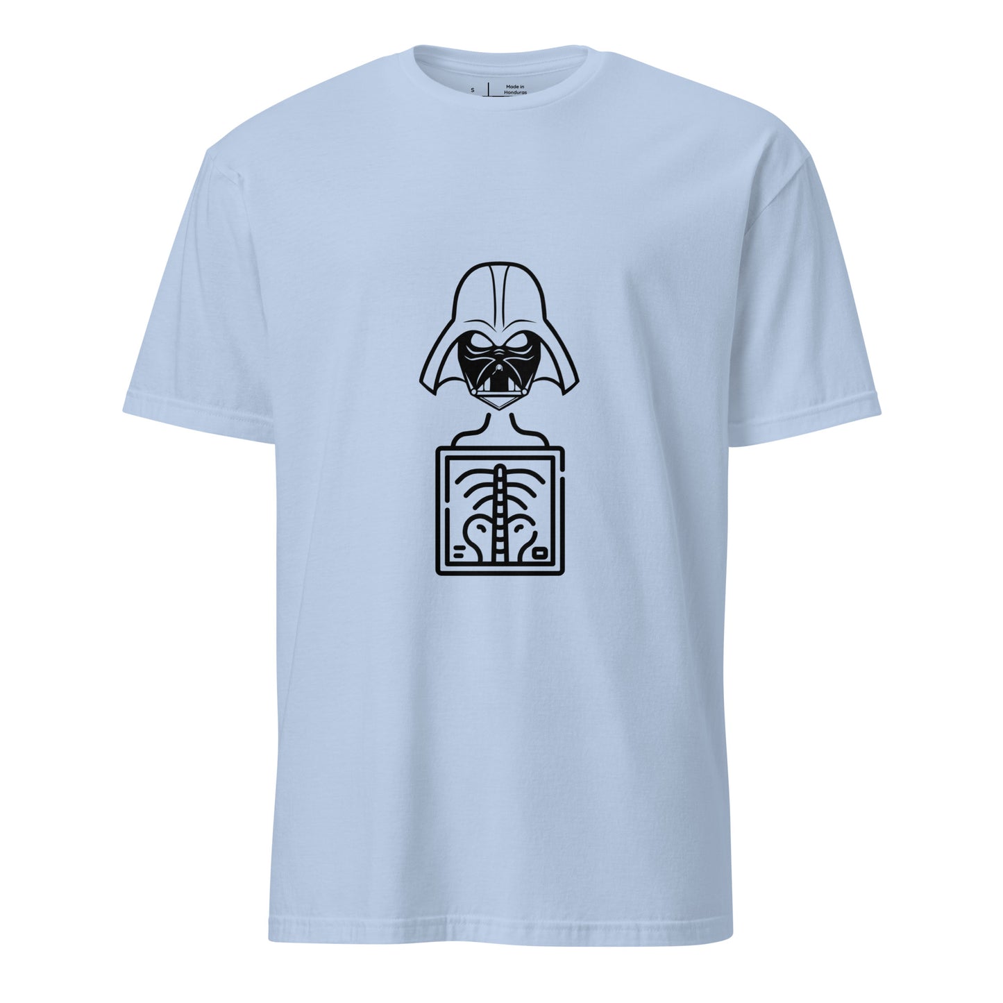 Darth X - The Dark Side Exposed - Short-Sleeve Unisex T-Shirt - Graphic Tee - Light Blue - Front