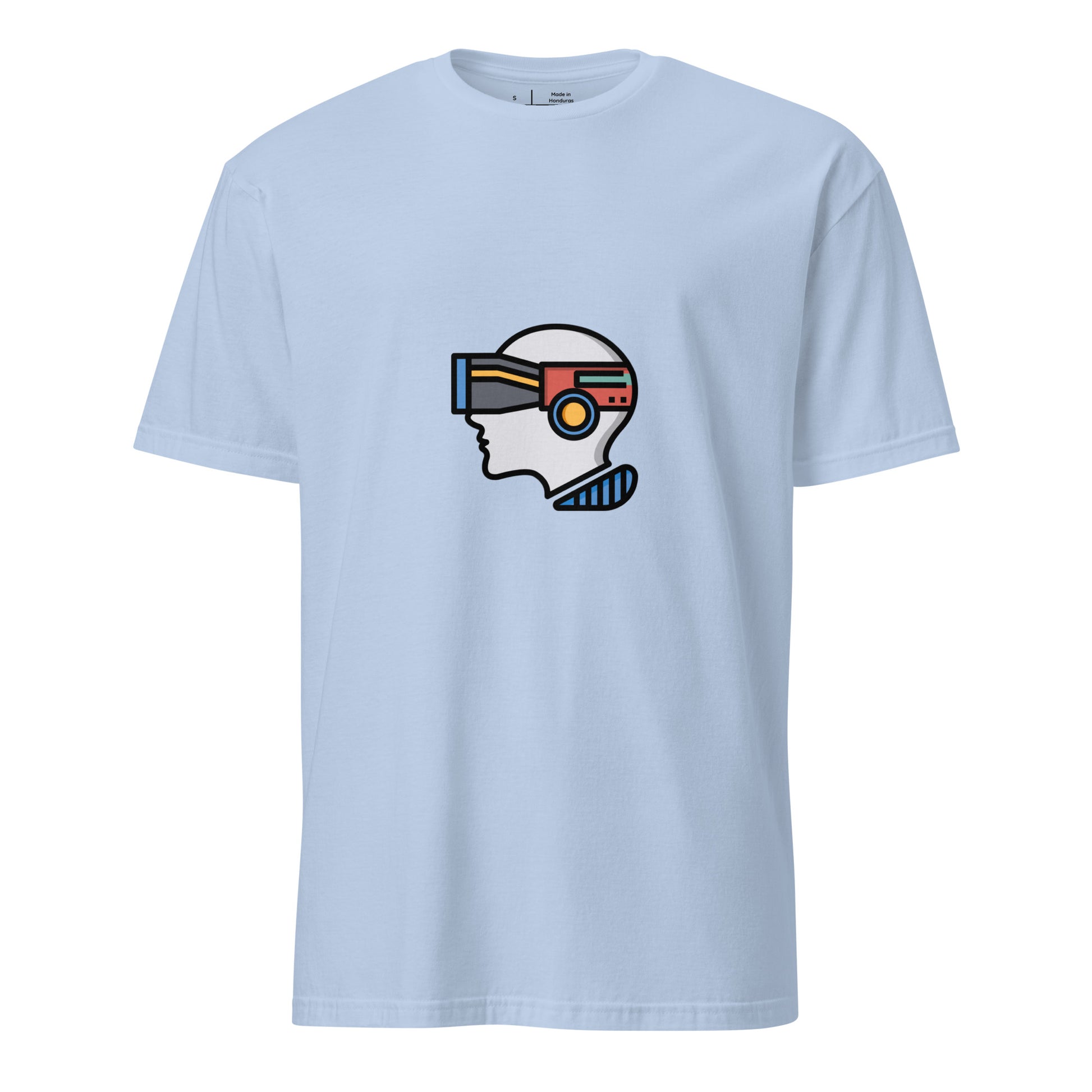 Virtual - Plug Into Another World - Short-Sleeve Unisex T-Shirt - Graphic Tee - Light Blue - Front