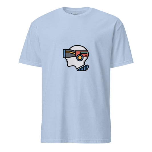 Virtual - Plug Into Another World - Short-Sleeve Unisex T-Shirt - Graphic Tee - Light Blue - Front
