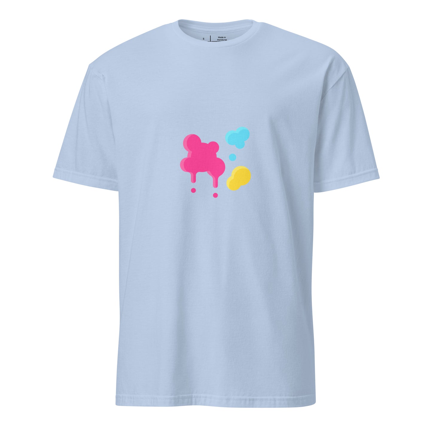 Splat - Urban Paint Splash - Short-Sleeve Unisex T-Shirt - Graphic Tee - Light Blue - Front