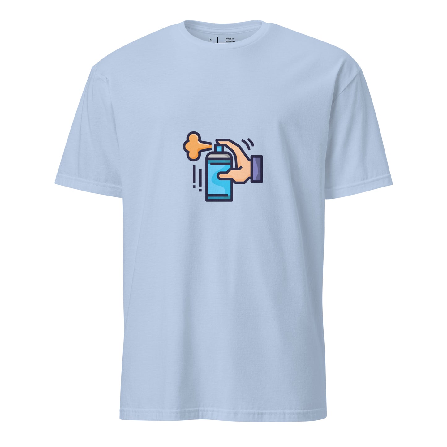Tag Can - Graffiti Hand Style Tribute - Short-Sleeve Unisex T-Shirt - Graphic Tee - Light Blue - Front