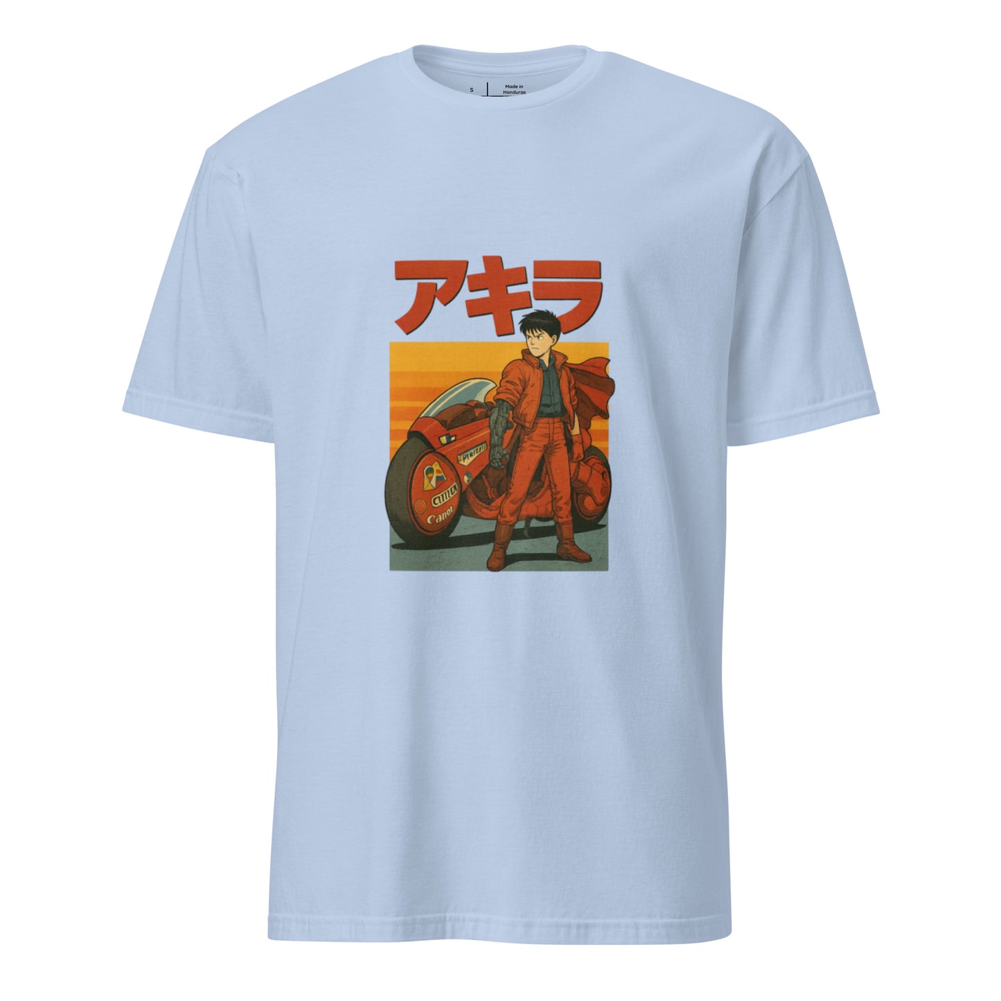 Neo-Tokyo Awaits – Retro Manga - Short-Sleeve Unisex T-Shirt - Graphic Tee - Light Blue - Front