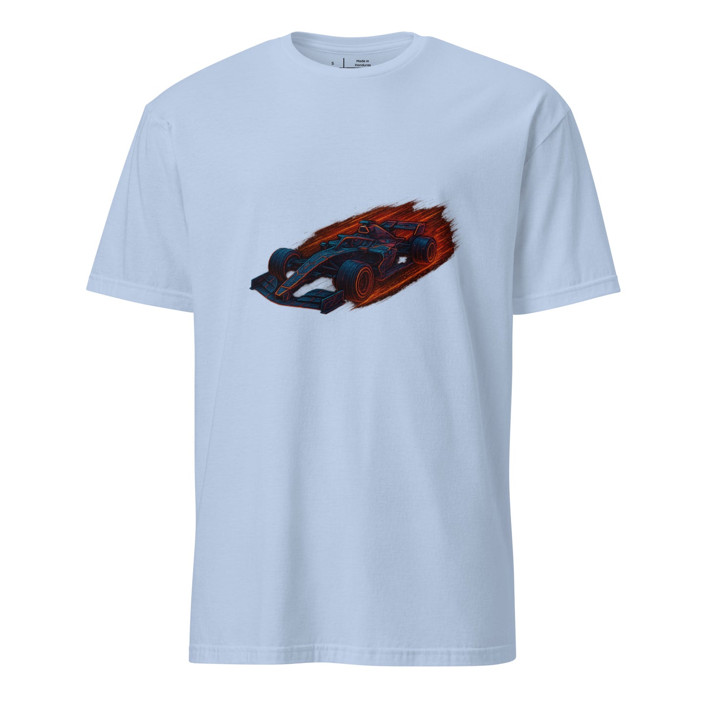 Cyber Formula Racer – The Future Of Speed - Short-Sleeve Unisex T-Shirt - Graphic Tee - Light Blue - Front
