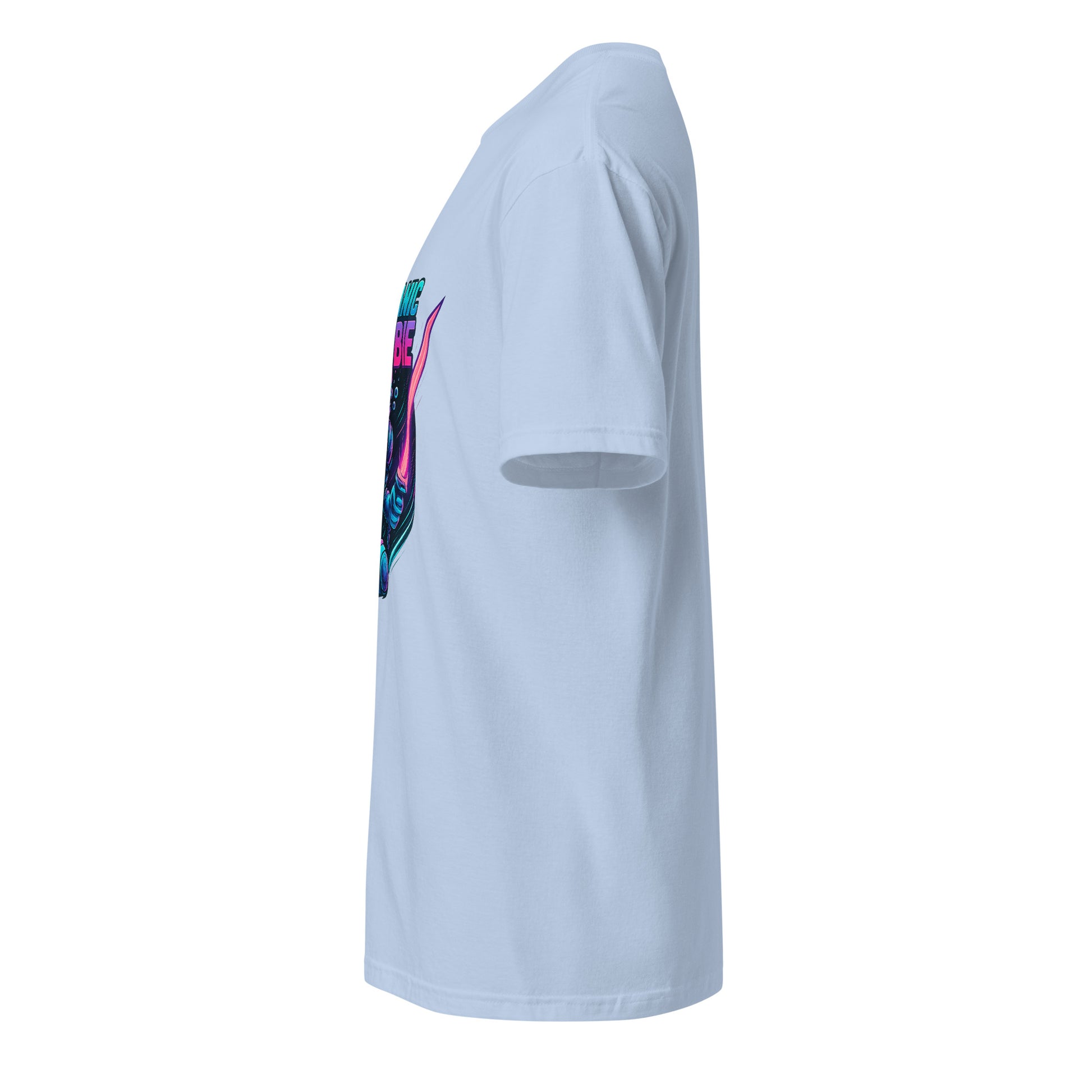 Oceanic Zombie - Deep Sea Horror - Short-Sleeve Unisex T-Shirt - Graphic Tee - Light Blue - Left side