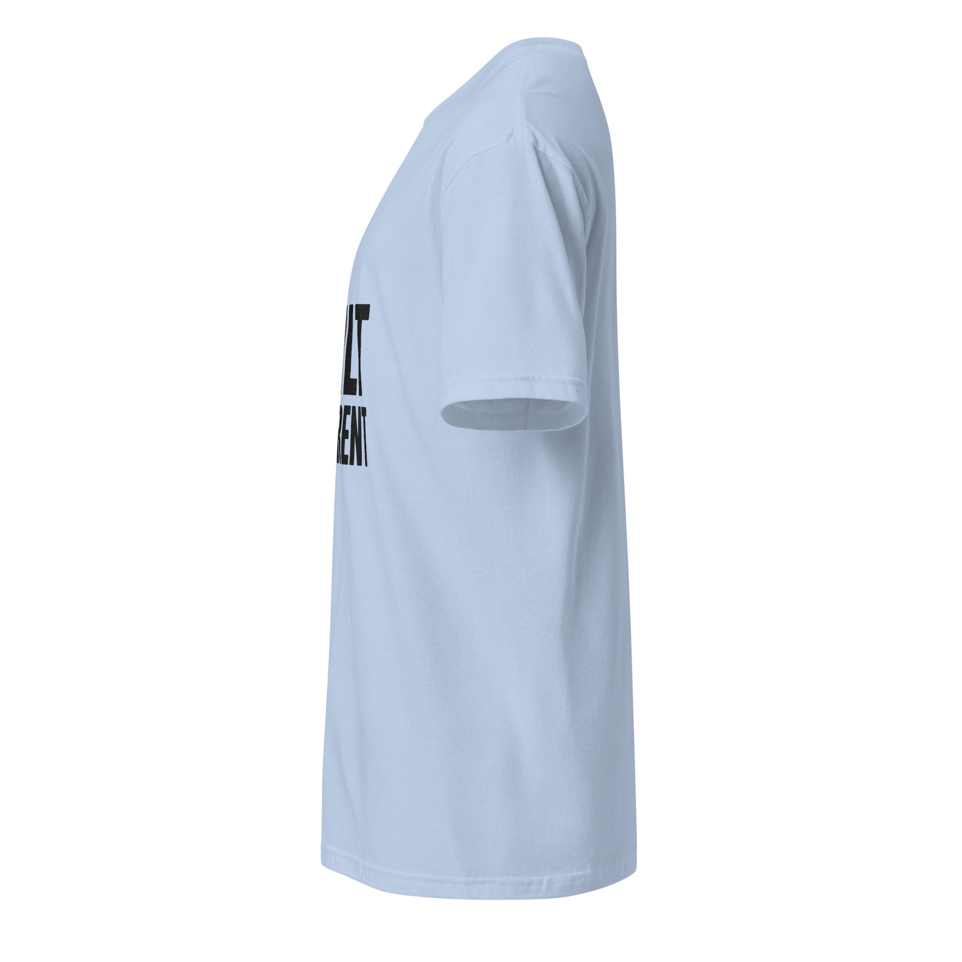 Built Different - Standout Statement - Short-Sleeve T-Shirt - Graphic Tee - Light Blue - Left side