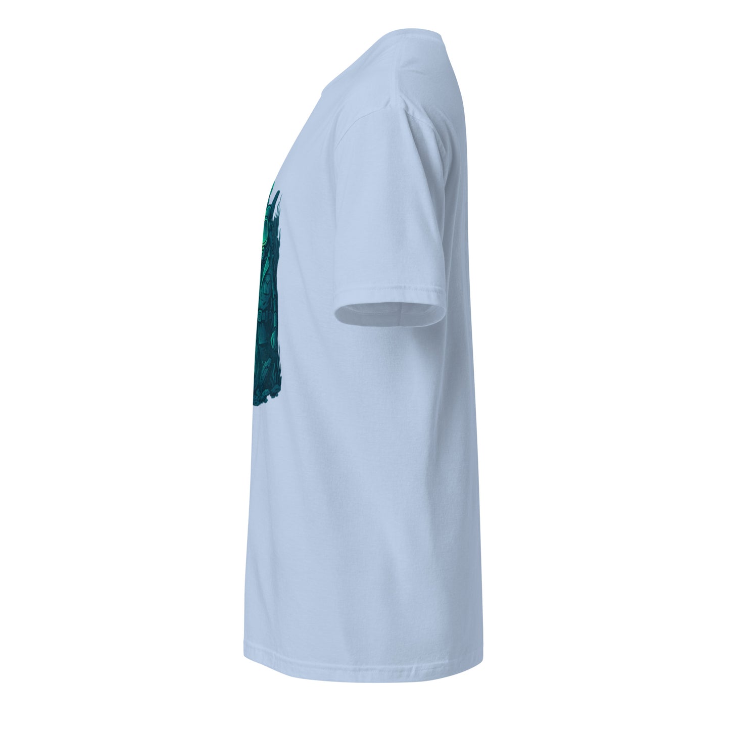 Paranormal Explorer - Supernatural Society Vibes - Short-Sleeve Unisex T-Shirt - Graphic Tee - Light Blue - Left side