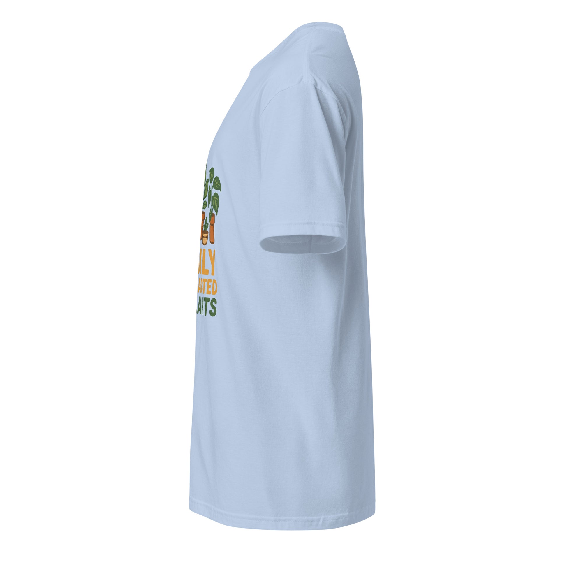 Easily Distracted By Plants - Short-Sleeve Unisex T-Shirt - Graphic Tee - Light Blue - Left side