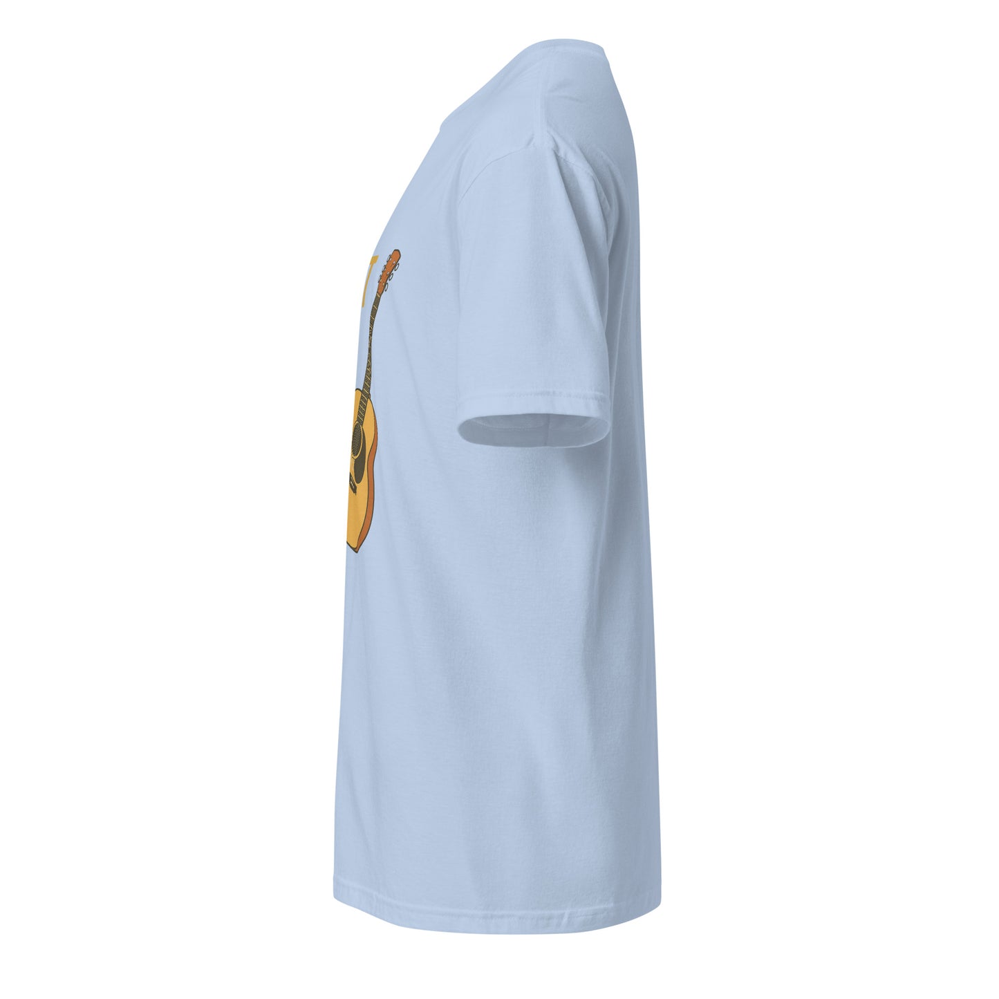 One More - Guitarist - Short-Sleeve Unisex T-Shirt - Graphic Tee - Light Blue - Left side