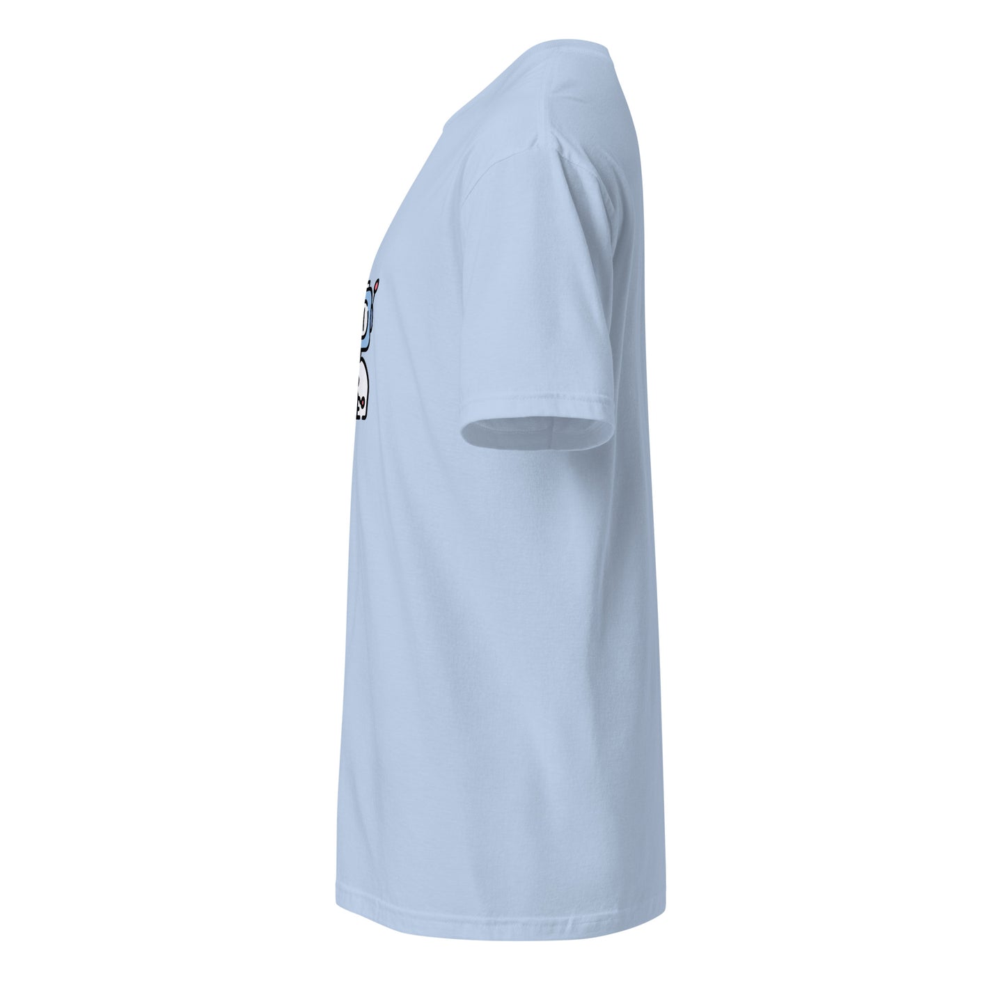 A.I - Retro AI Bot - Short-Sleeve Unisex T-Shirt - Graphic Tee - Light Blue - Left side