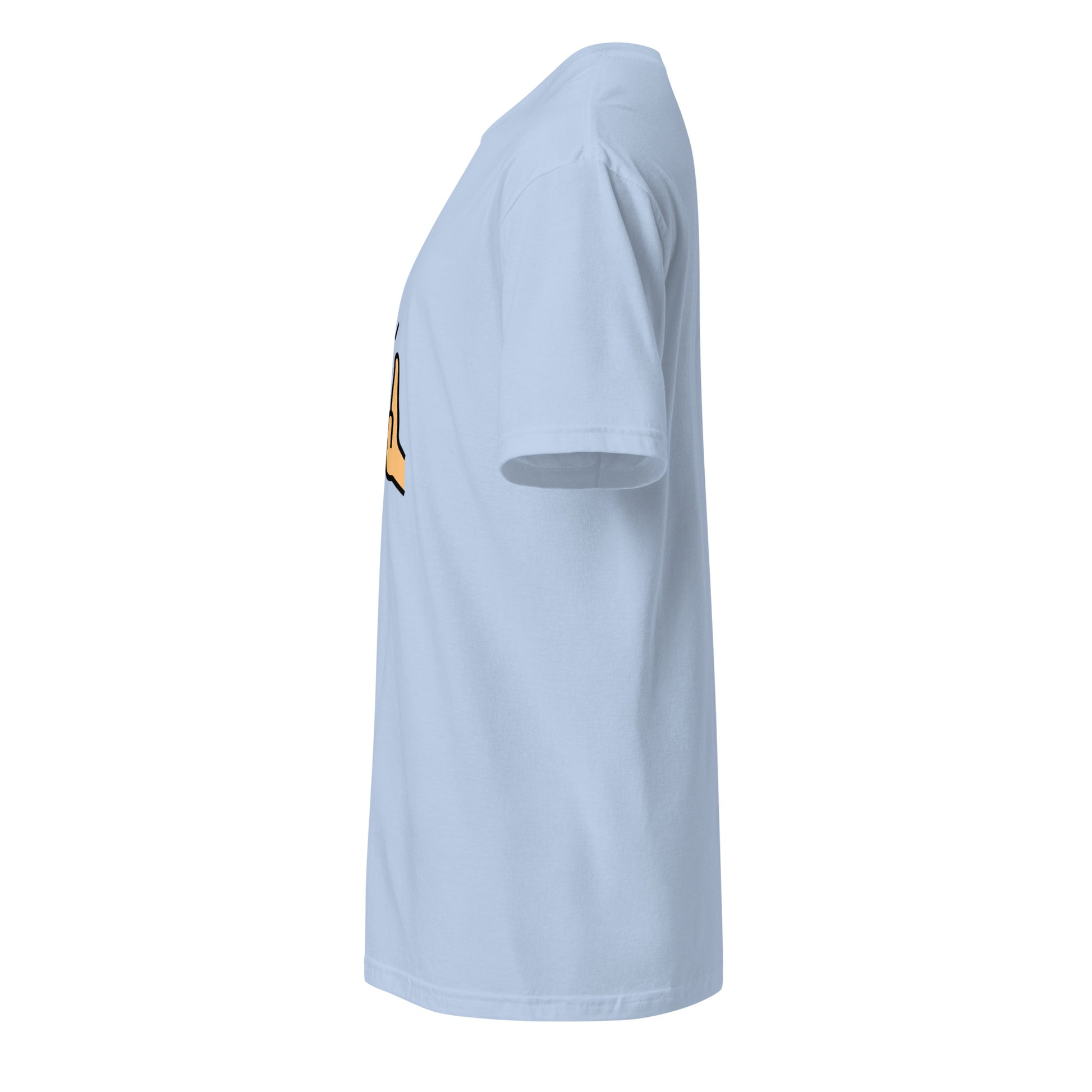 Collab - Man Meets Machine - Short-Sleeve Unisex T-Shirt - Graphic Tee - Light Blue - Left side