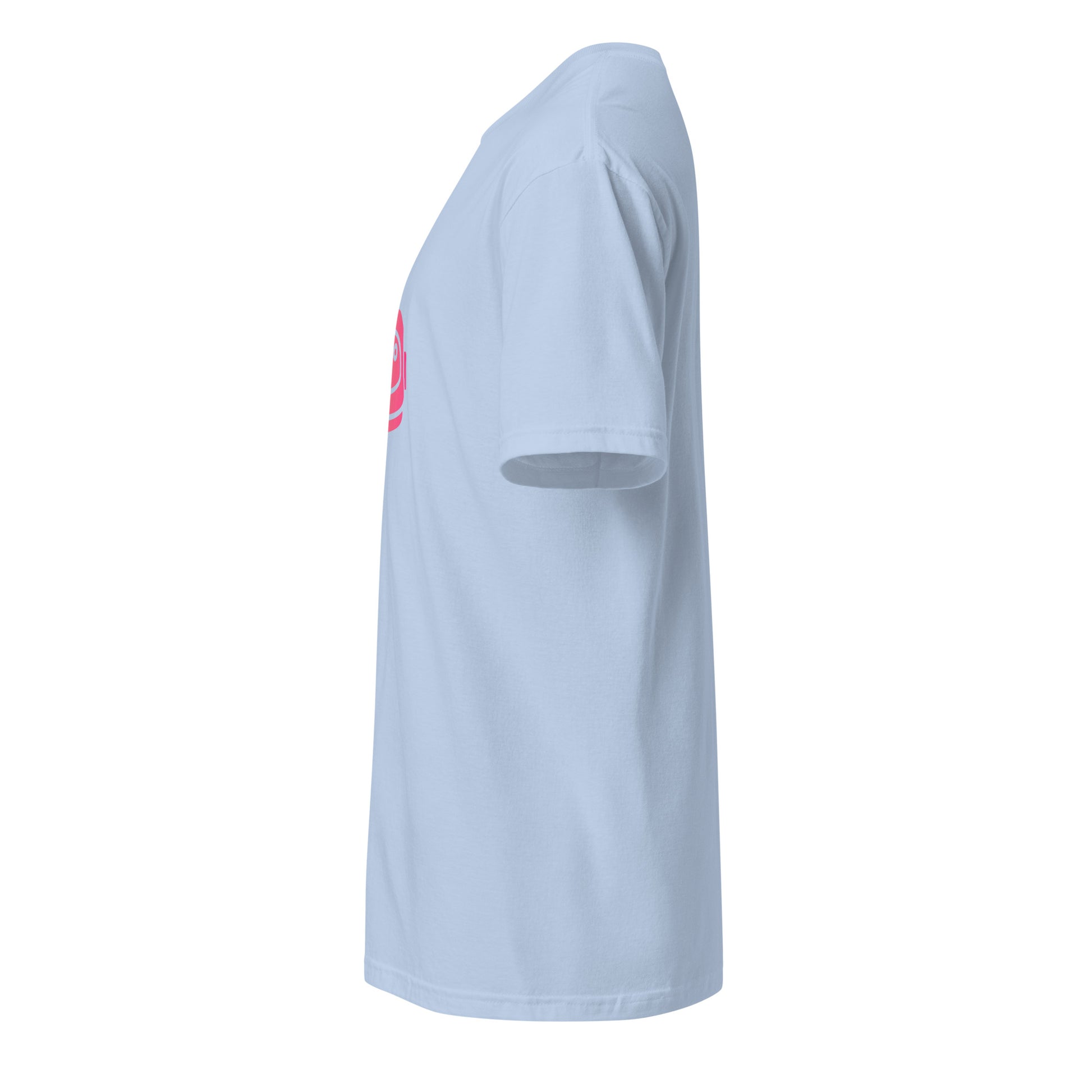 Space Helmet - Retro Explorer Edition - Short-Sleeve Unisex T-Shirt - Graphic Tee - Light Blue - Left side