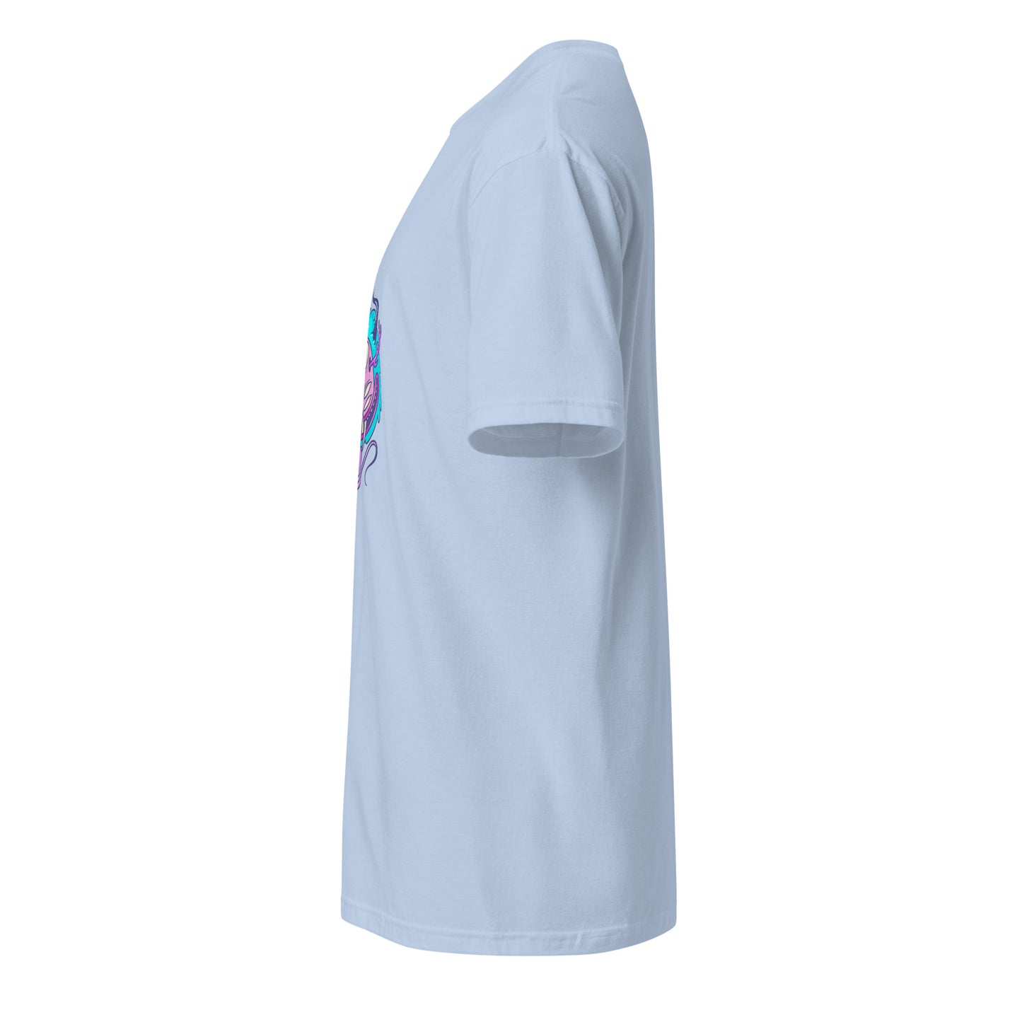 Monsta 2 - Urban Monsta Collection - Short-Sleeve Unisex T-Shirt - Graphic Tee - Light Blue - Left side