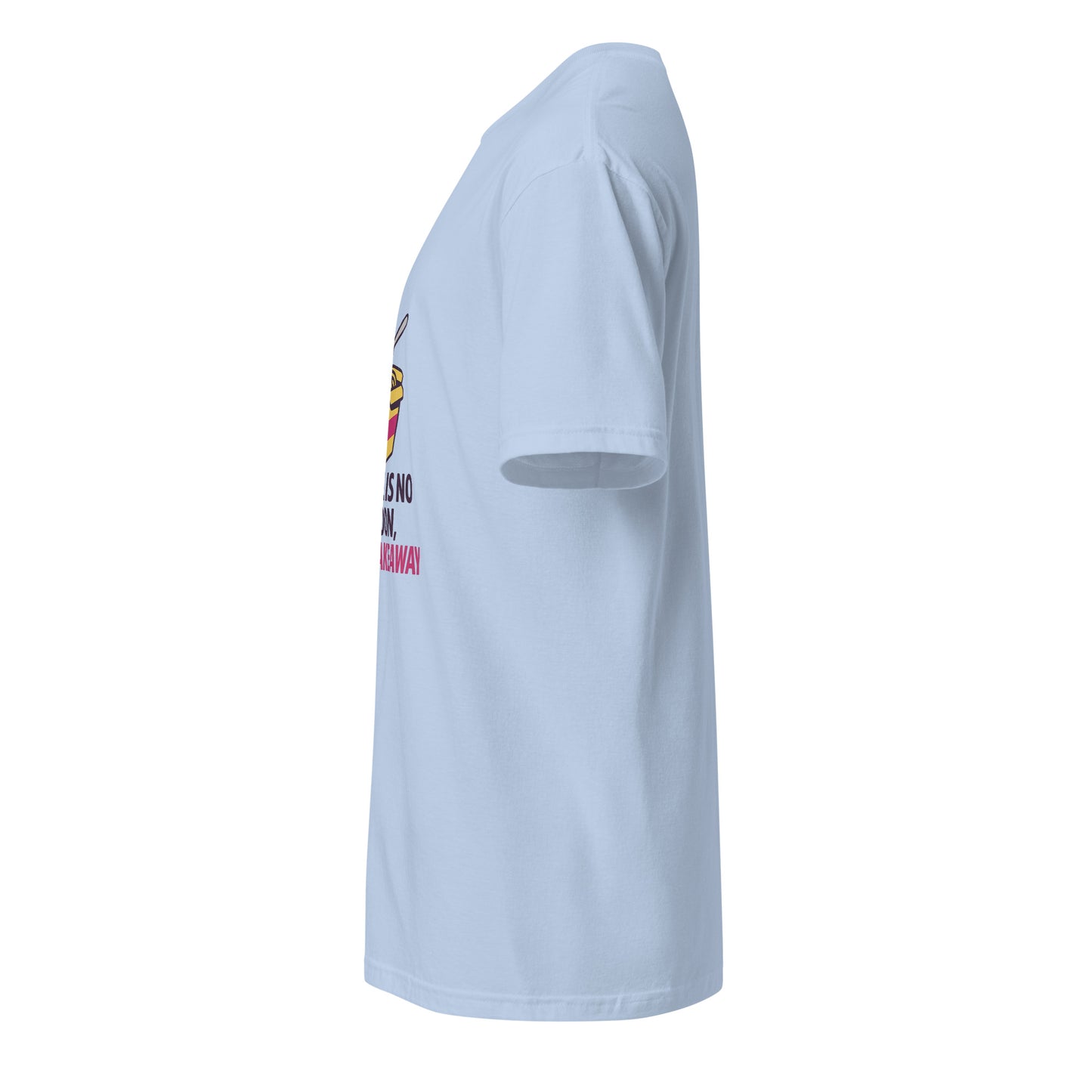 There Is No Spoon, Only Takeaway — Matrix-Inspired - Short-Sleeve Unisex T-Shirt - Graphic Tee - Light Blue - Left side