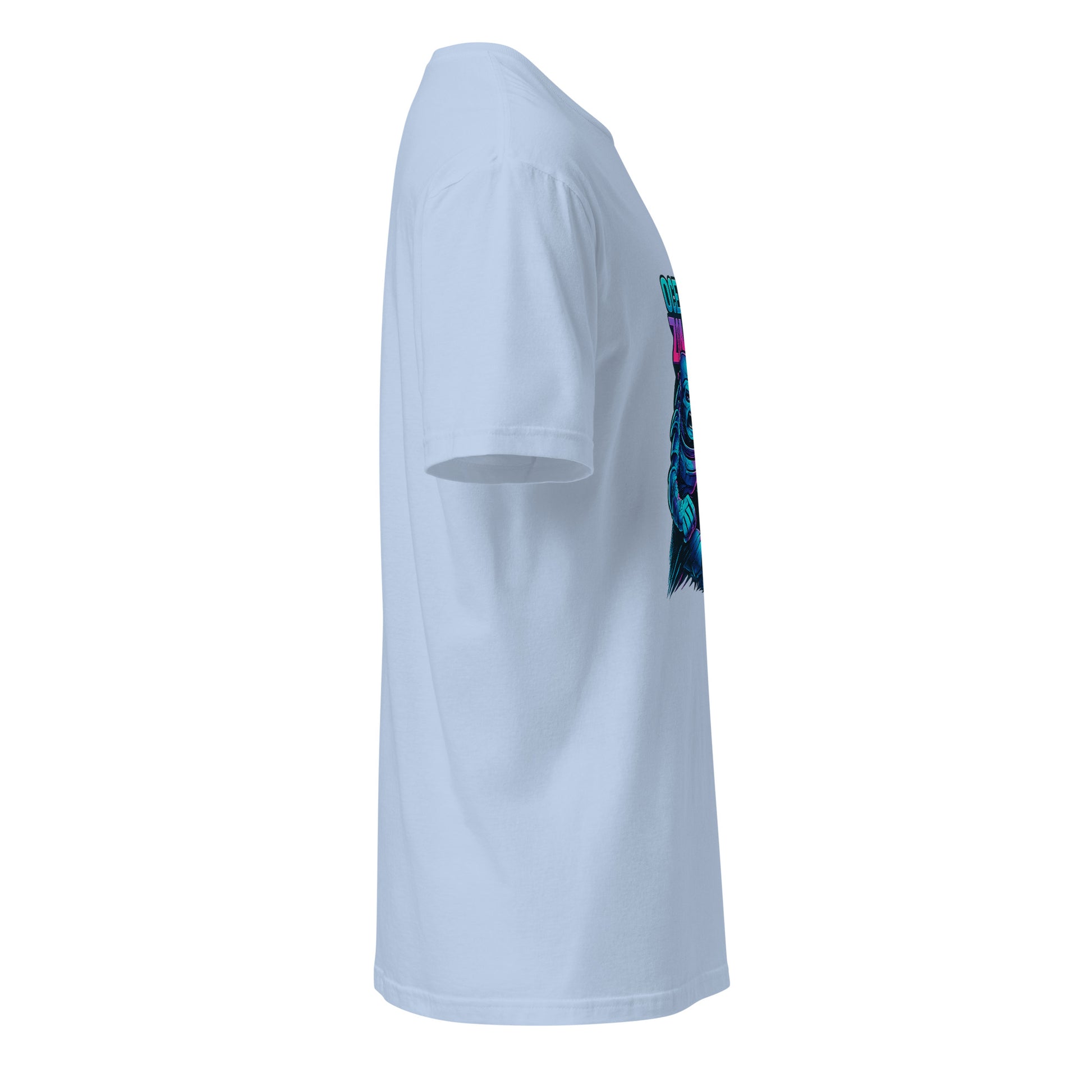 Oceanic Zombie - Deep Sea Horror - Short-Sleeve Unisex T-Shirt - Graphic Tee - Light Blue - Right Side