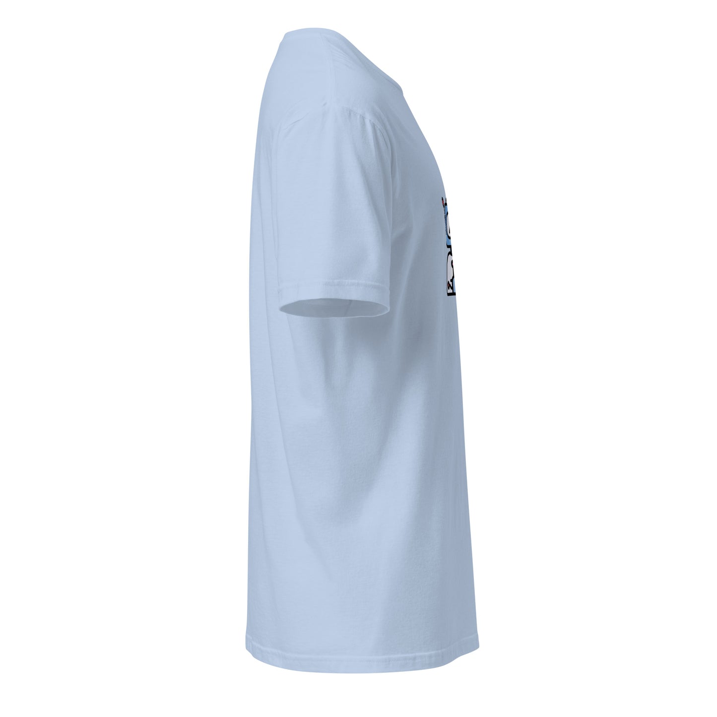 A.I - Retro AI Bot - Short-Sleeve Unisex T-Shirt - Graphic Tee - Light Blue - Right side