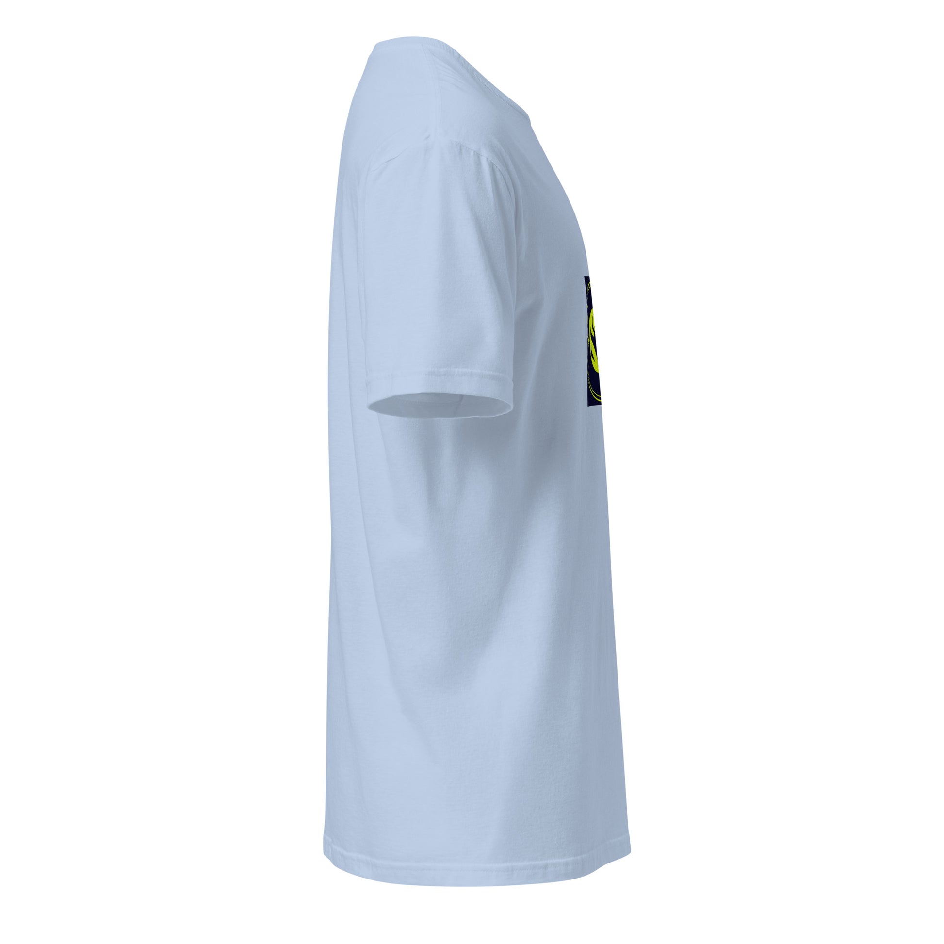 Cosmic logo - Mystical Alien Emblem - Short-Sleeve Unisex T-Shirt - Graphic Tee - Light Blue - Right side