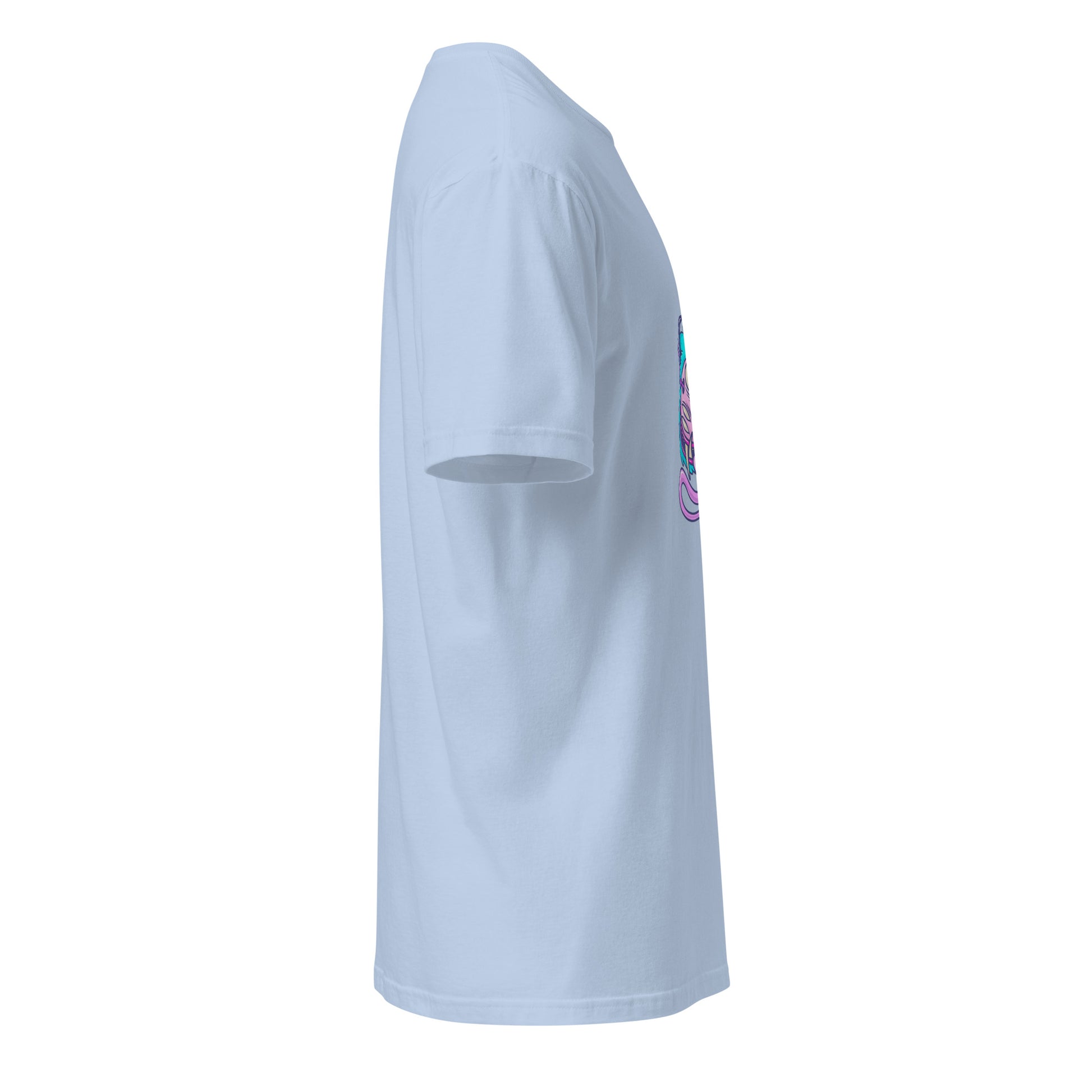 Monsta 2 - Urban Monsta Collection - Short-Sleeve Unisex T-Shirt - Graphic Tee - Light Blue - Right side