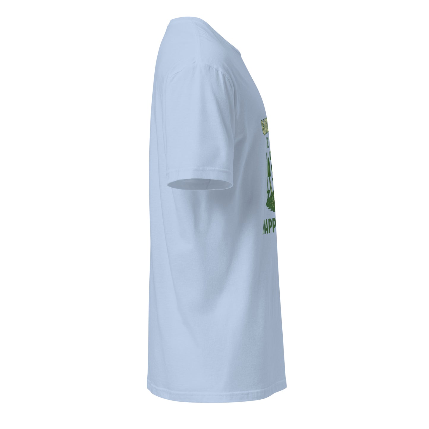 Root Of Happiness - Nature Lover’s - Short-Sleeve Unisex T-Shirt - Graphic Tee - Light Blue - Right side