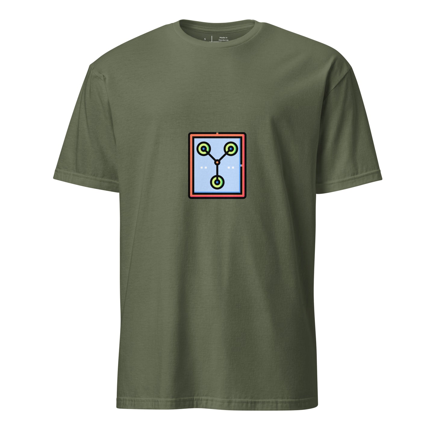 Flux - Great Scott! - Short-Sleeve Unisex T-Shirt - Graphic Tee - Military Green - Front