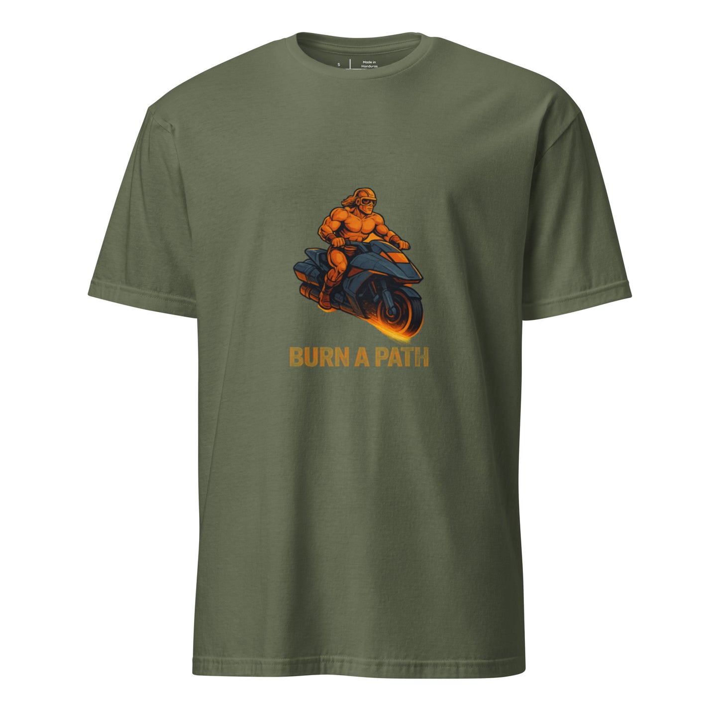 Solaris Thunderrider - Retro Champion - Short-Sleeve Unisex T-Shirt - Graphic Tee - Military Green - Front