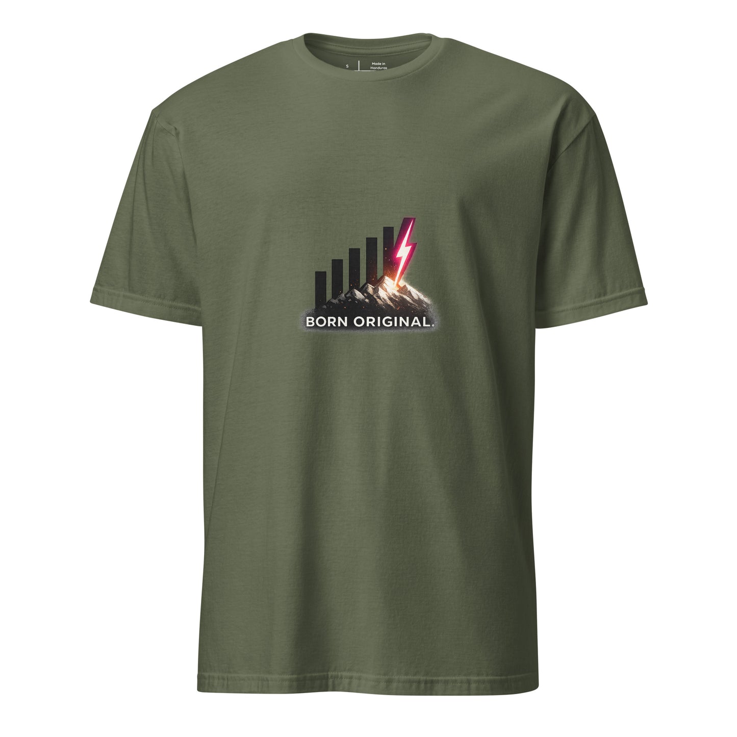 Born Original – Individuality - Short-Sleeve Unisex T-Shirt - Graphic Tee - Military Green - Front