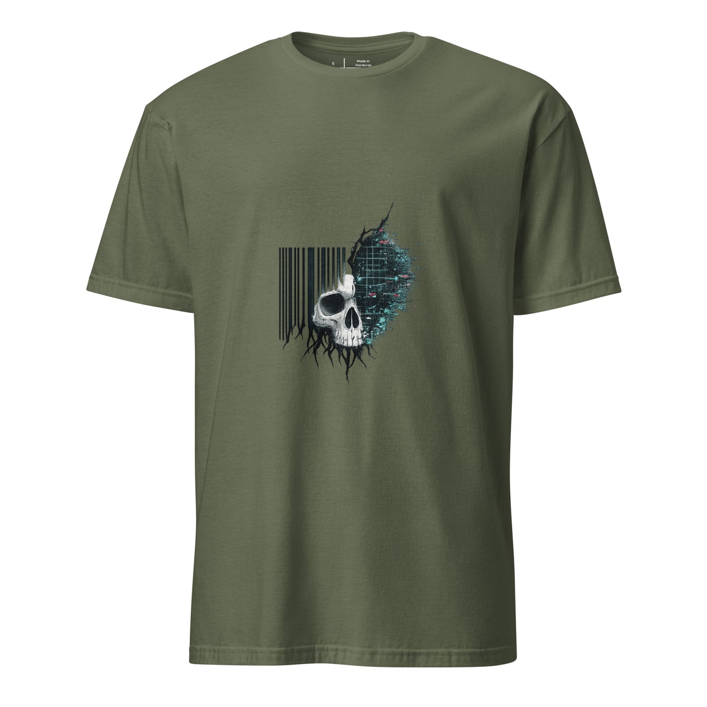 Unprogrammable – Individuality - Short-Sleeve Unisex T-Shirt - Graphic Tee - Military Green - Front