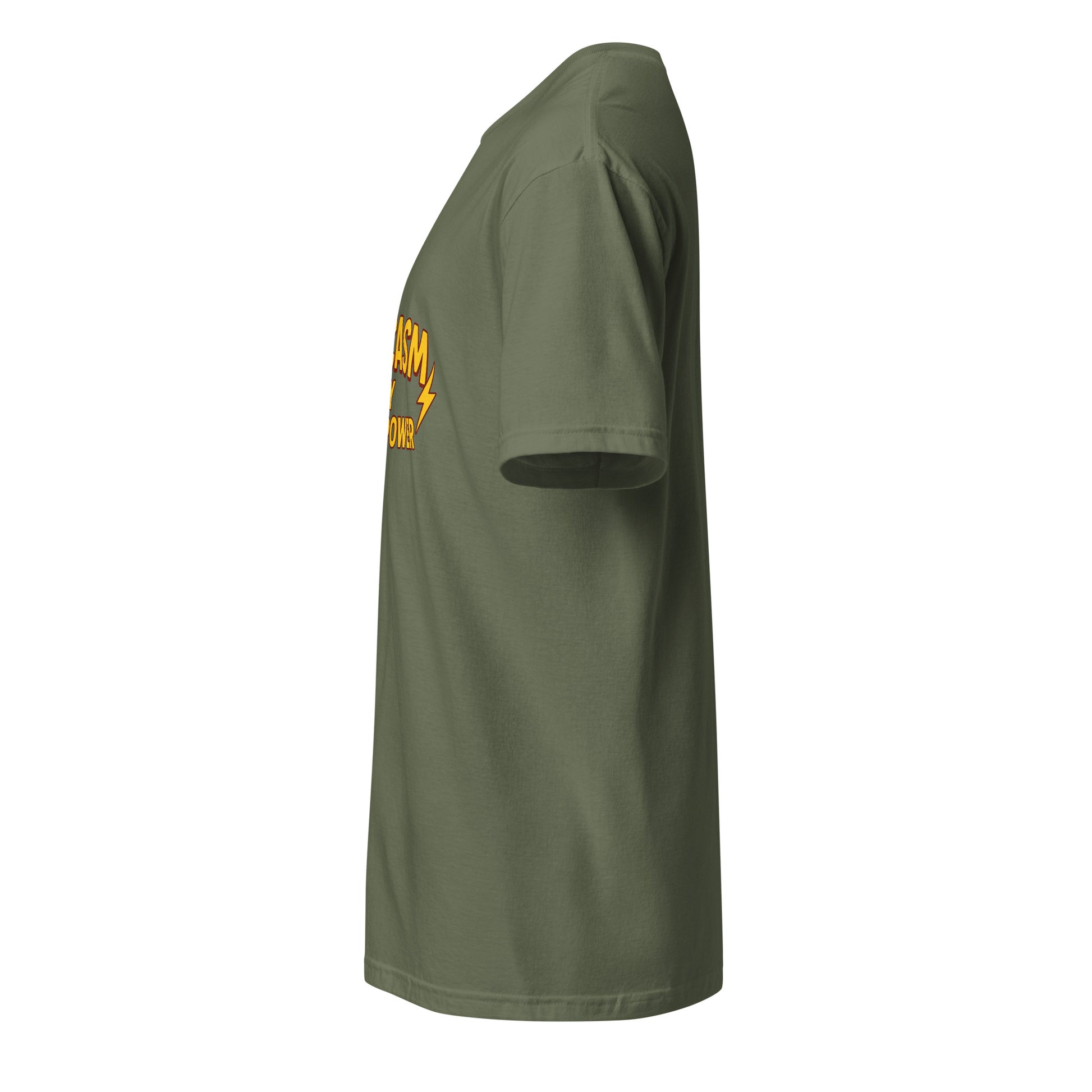 Sarcasm Is My Superpower - Whitty Humour - Short-Sleeve Unisex T-Shirt - Graphic Tee - Military Green - Left side