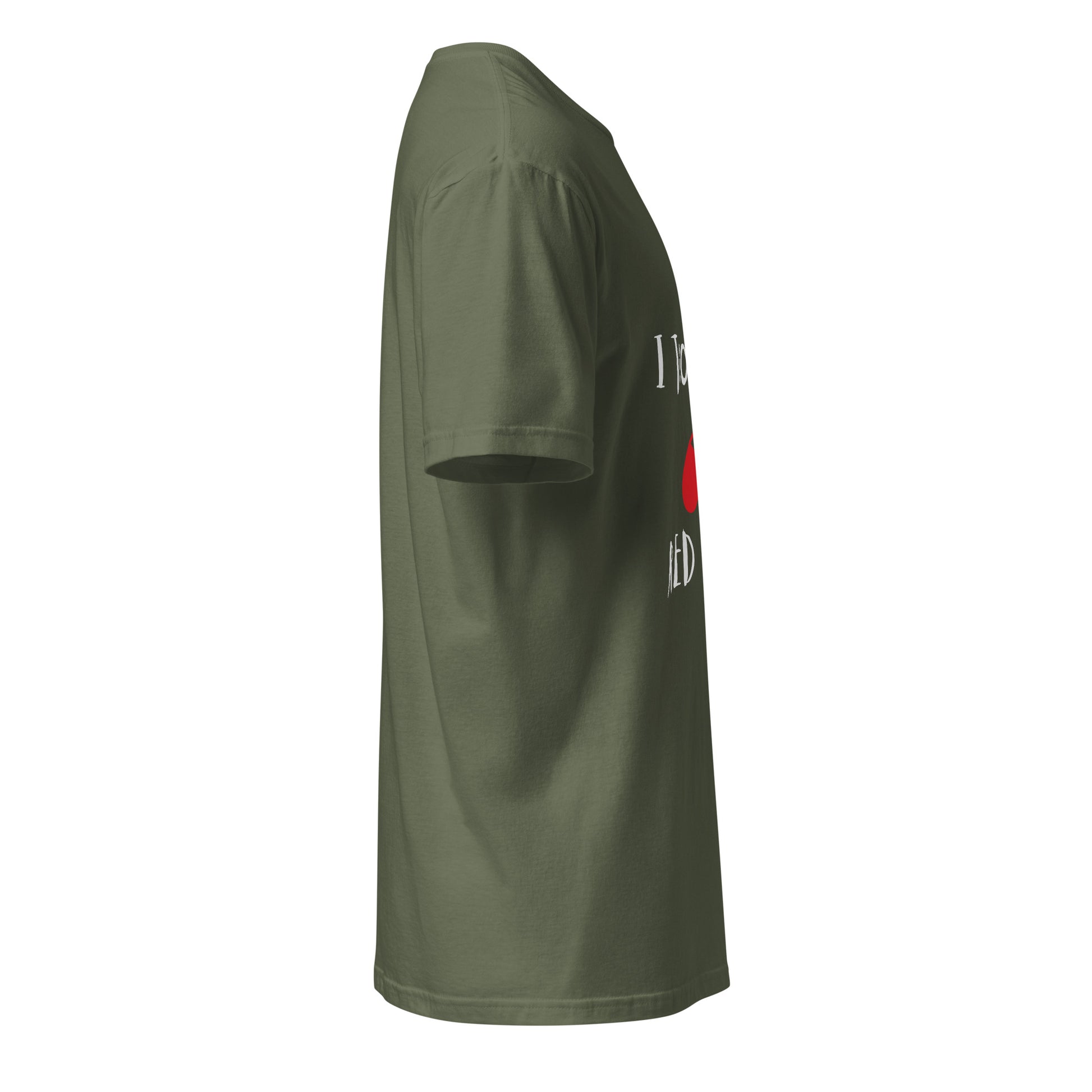 The Red Pill - Sci-Fi Tribute - Short-Sleeve Unisex T-Shirt - Graphic Tee - Military Green - Right side