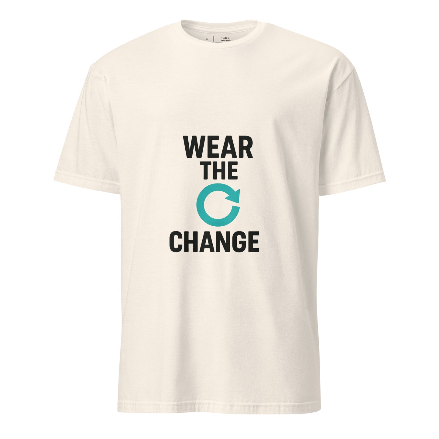 Wear The Change - Conscious Style - Short-Sleeve Unisex T-Shirt - Graphic Tee - Natural - Front