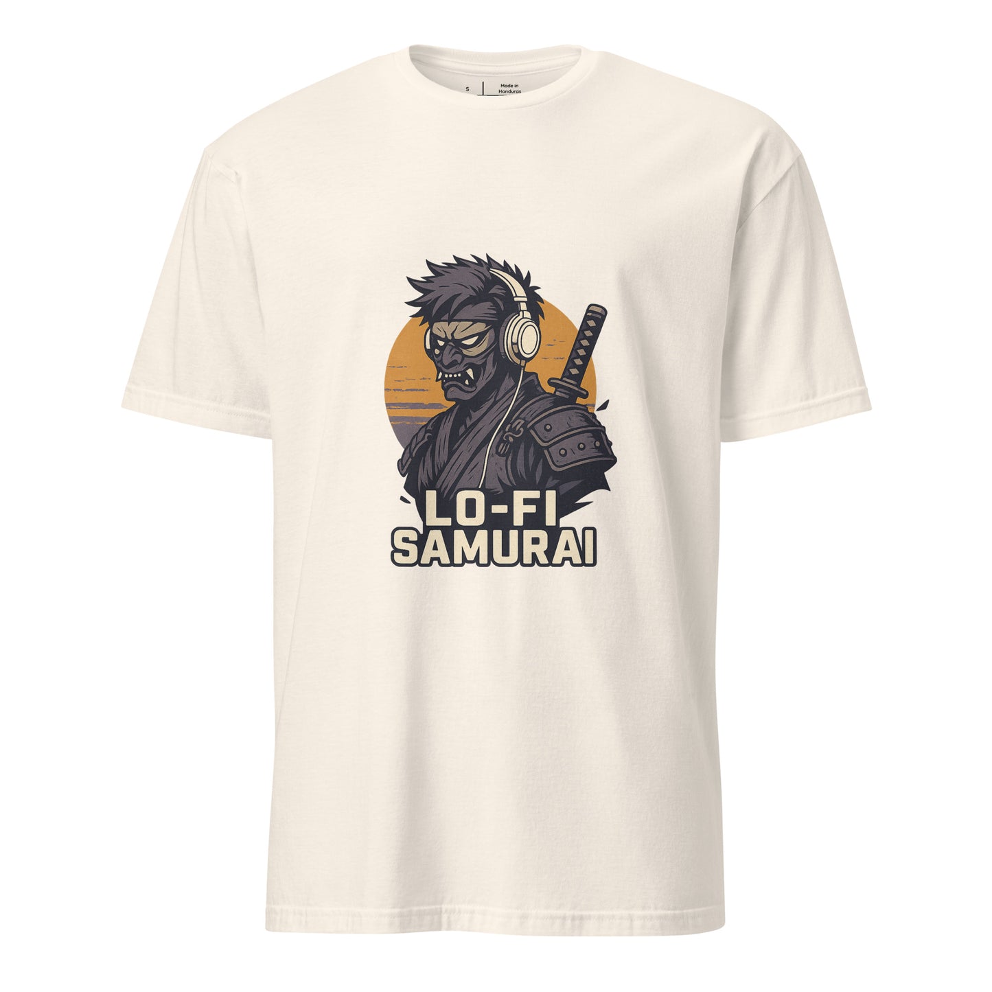 Lo-Fi Samurai - Modern-Day Ronin - Short-Sleeve Unisex T-Shirt - Graphic Tee - Natural - Front